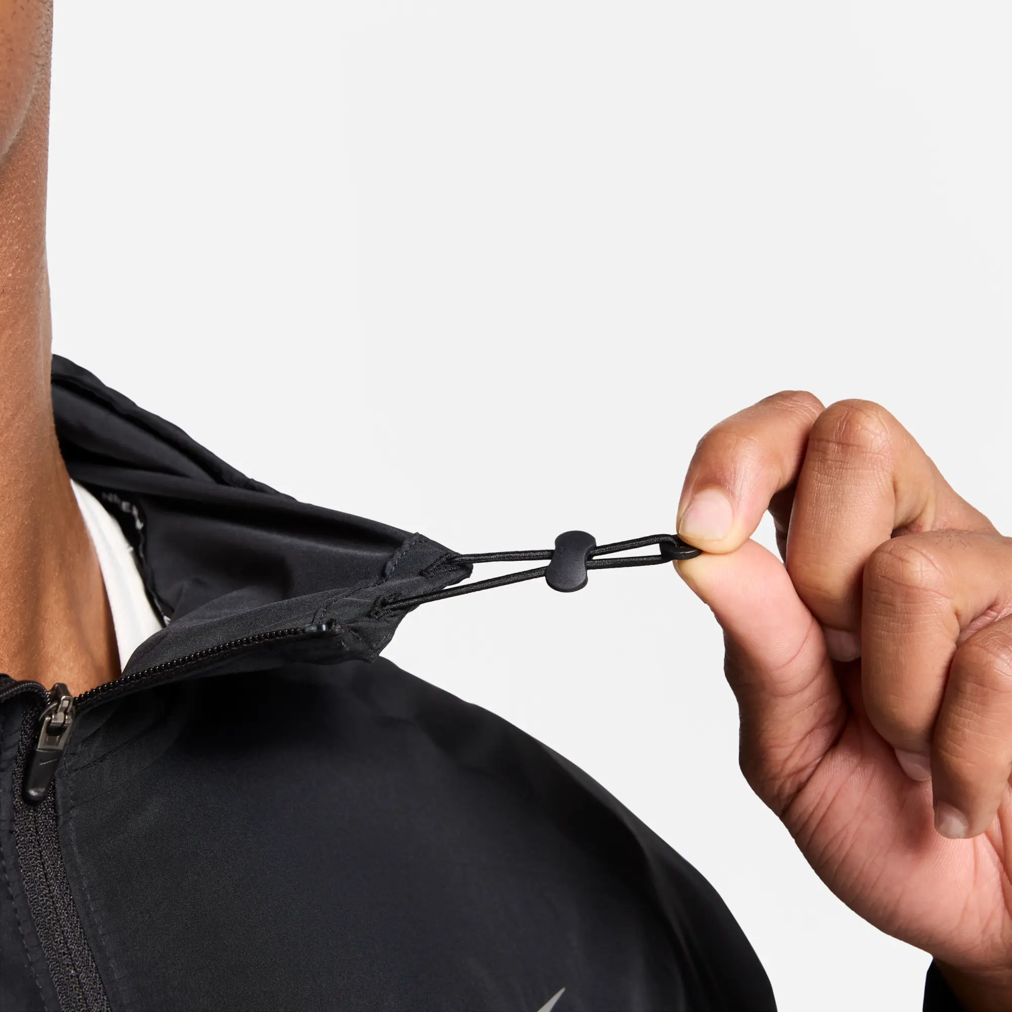 Nike Miler Flash Men's Water-Repellent Running Jacket - Black - Polyester