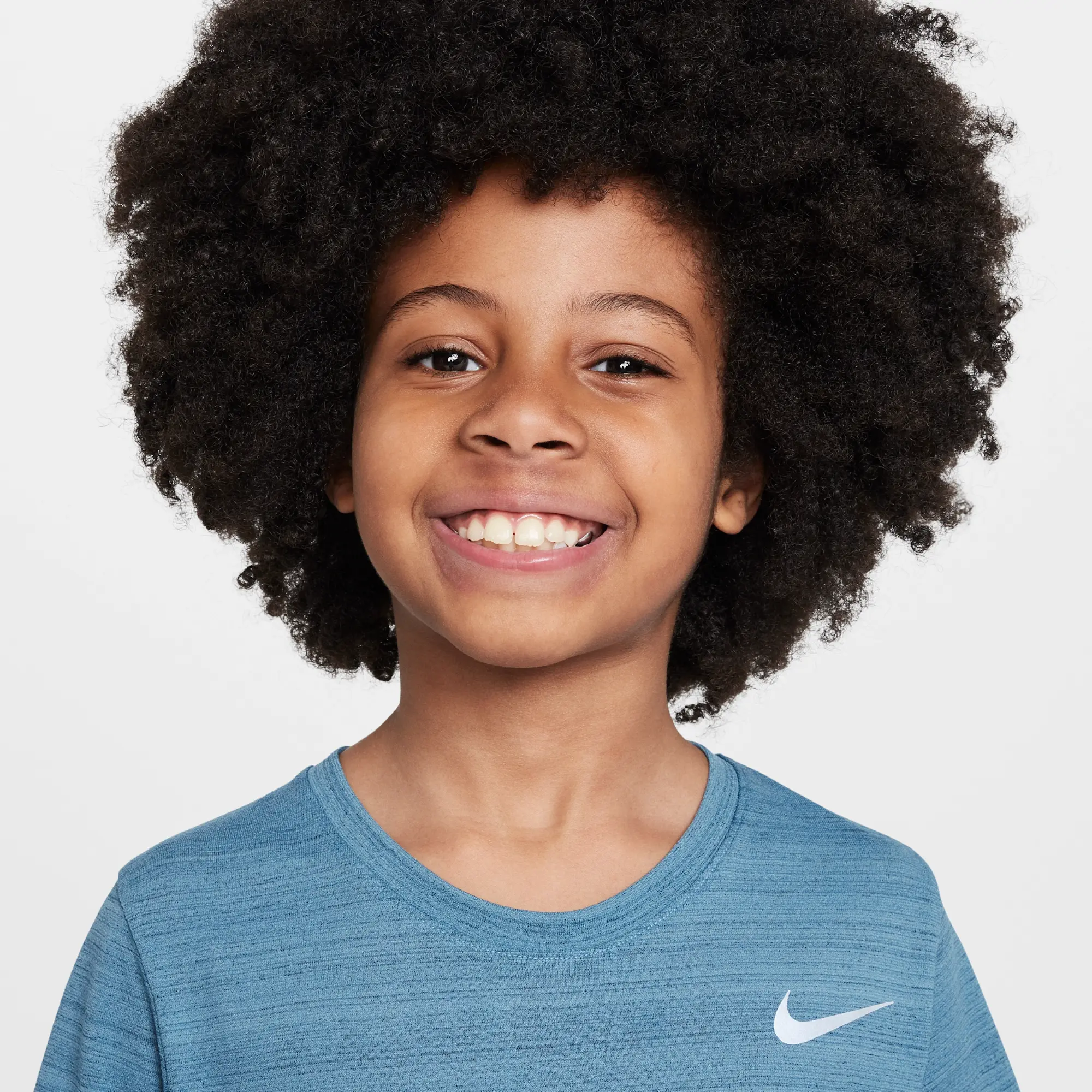 Nike Dri-FIT Miler Older Kids' (Boys') Training Top - Blue - Polyester
