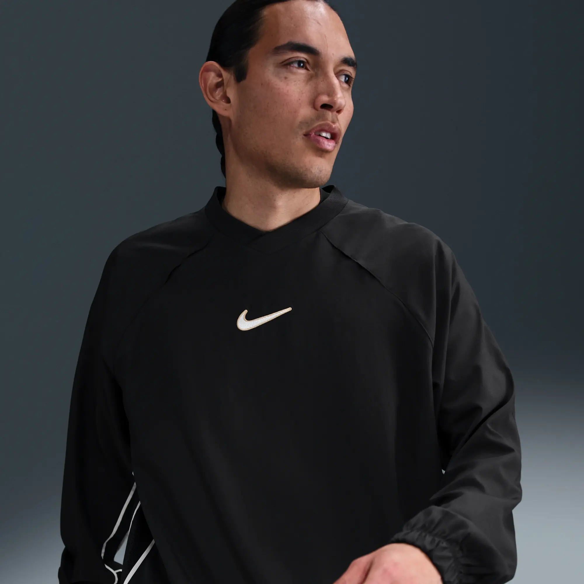 Nike Academy+ Men's Dri-FIT Soccer Shell Top - Black - Polyester