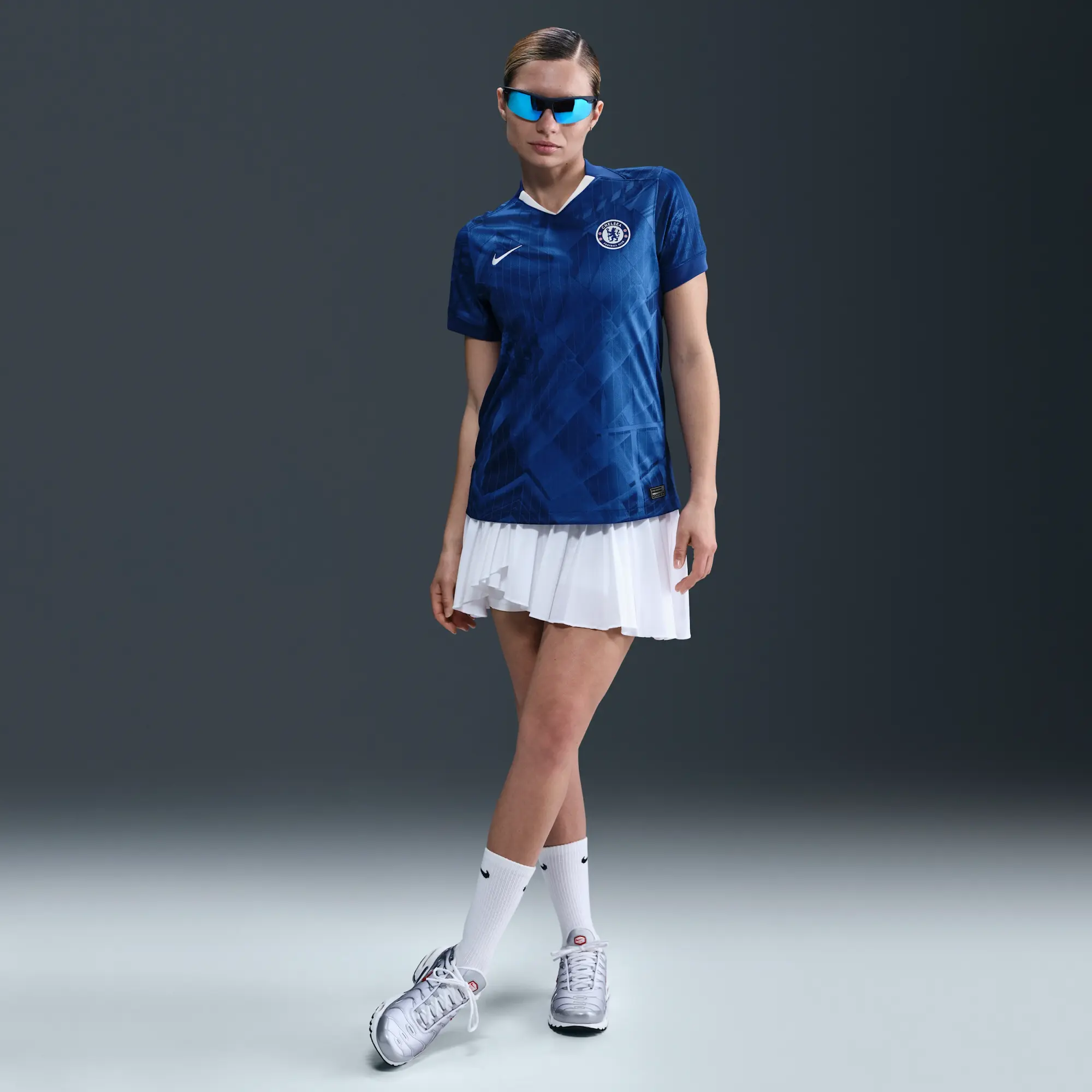 Chelsea F.C. 2025/26 Stadium Home Women's Nike Dri-FIT Football Replica Shirt - Blue - Polyester