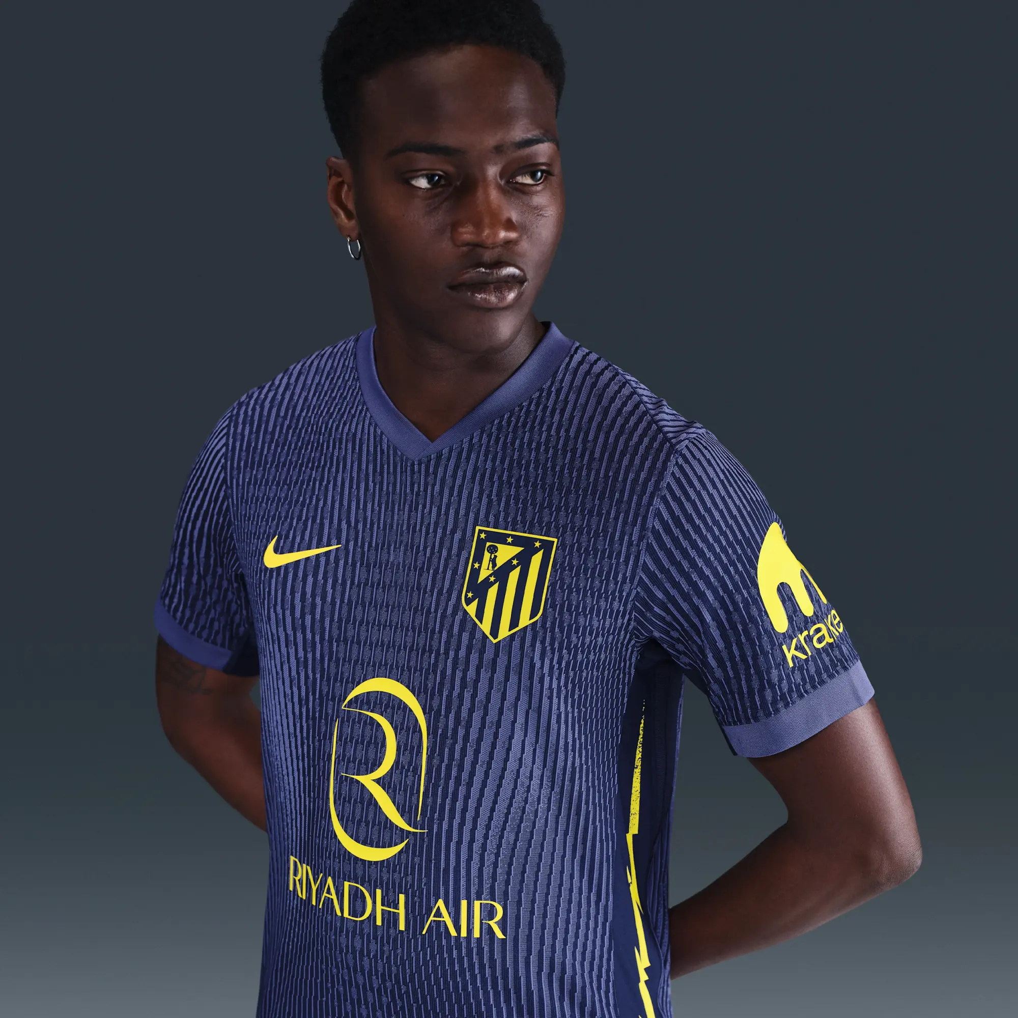 Atlético Madrid 2025/26 Match Away Men's Nike Dri-FIT ADV Football Authentic Shirt - Blue - Polyester