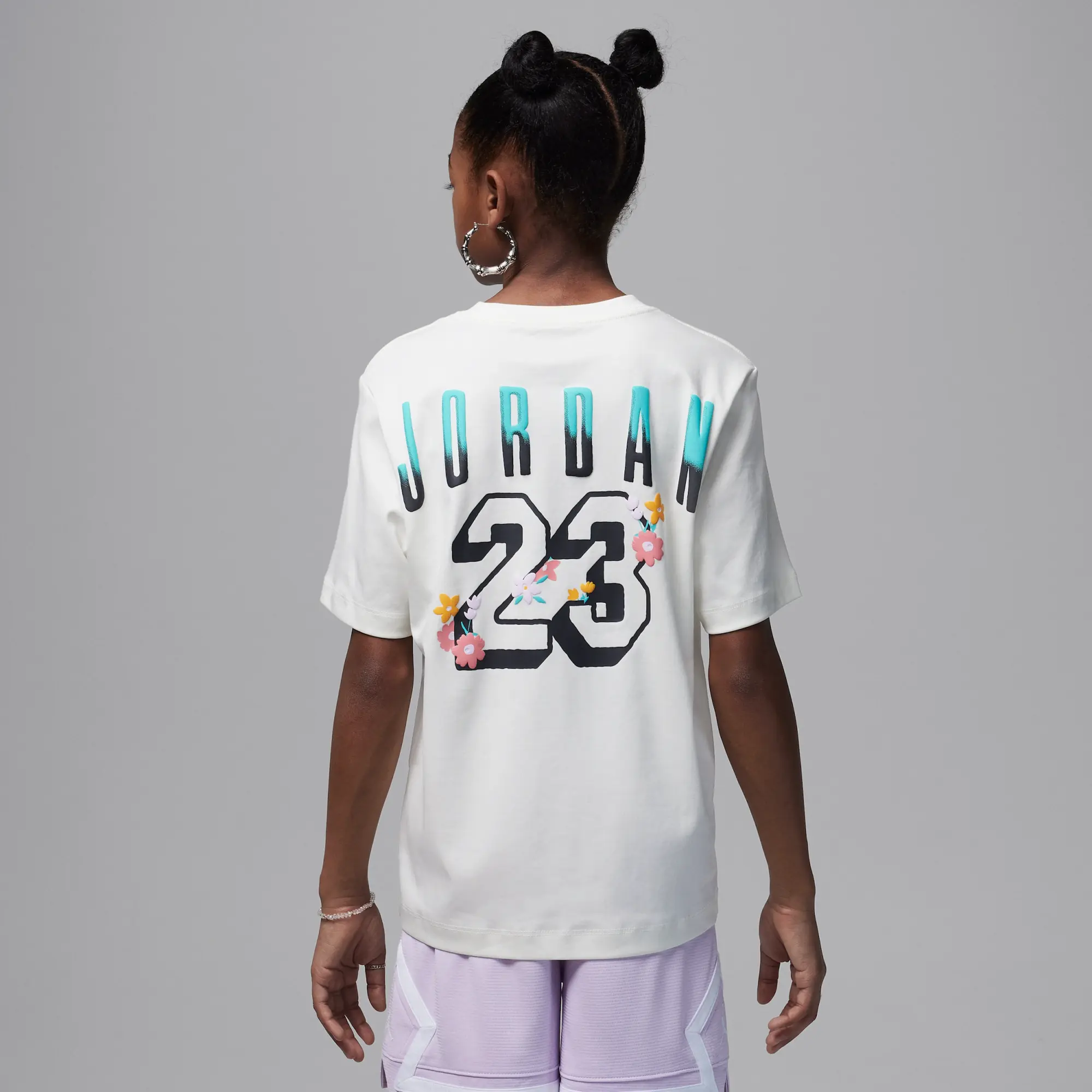 Nike Jordan Older Kids' Summer Bloom Oversized T-Shirt - White
