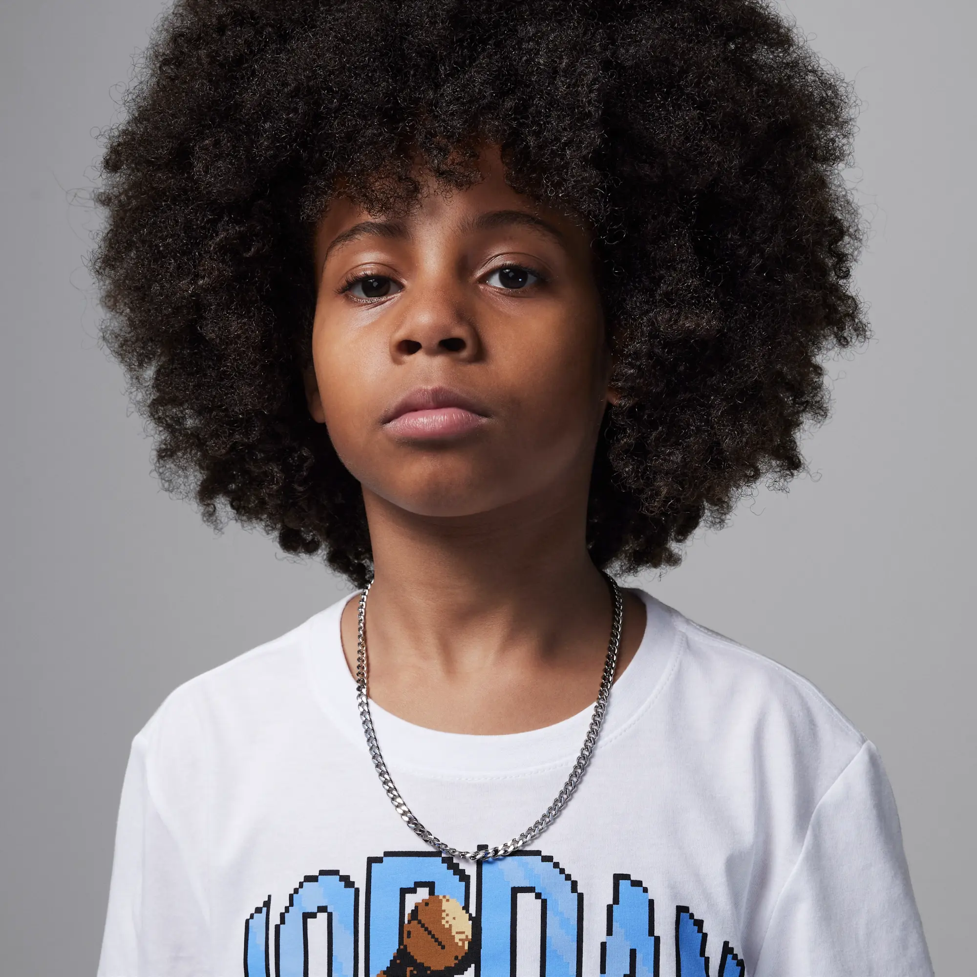 Nike Jordan Customised Air Older Kids' Digi T-Shirt - White