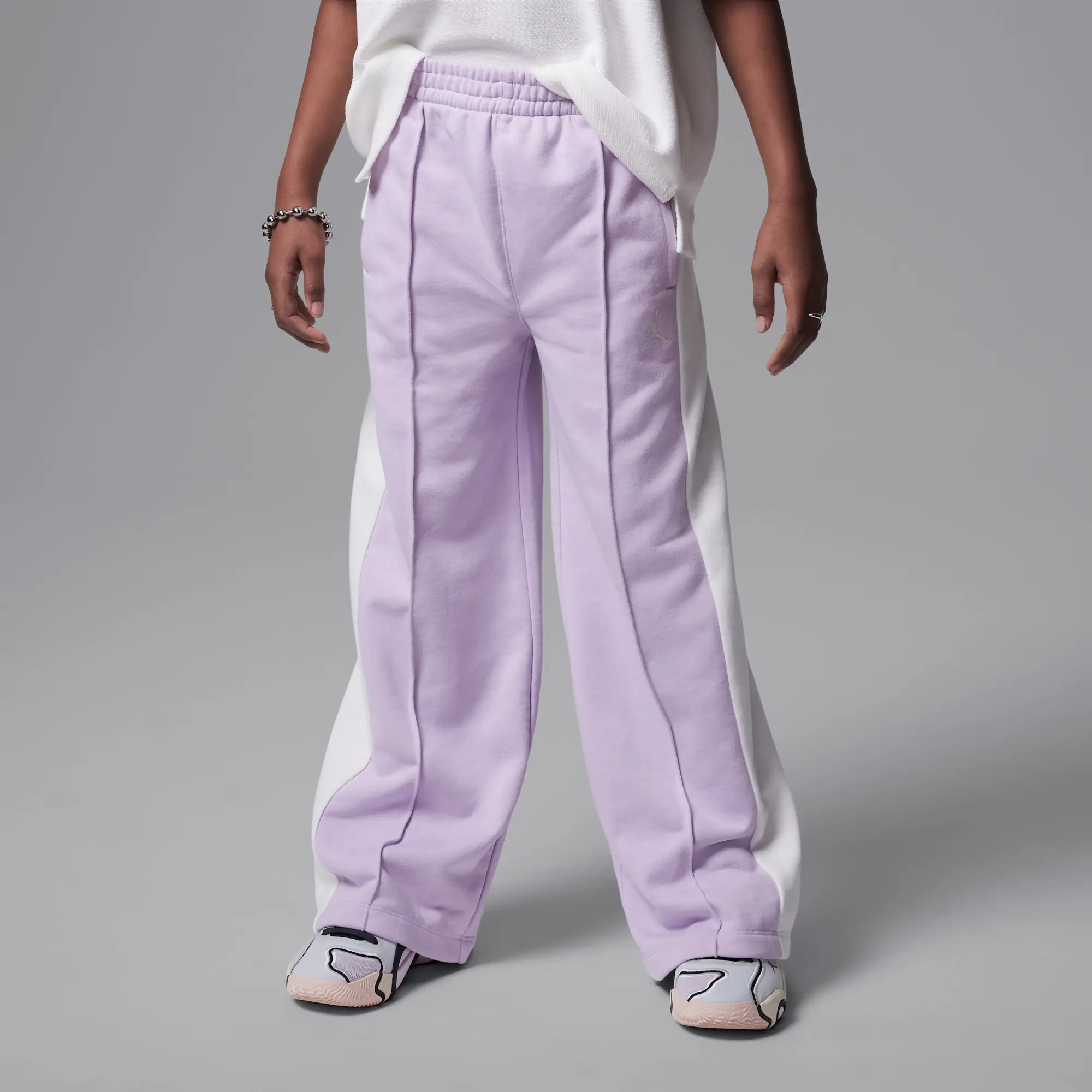 Nike Jordan Older Kids' French Terry Trousers - Purple