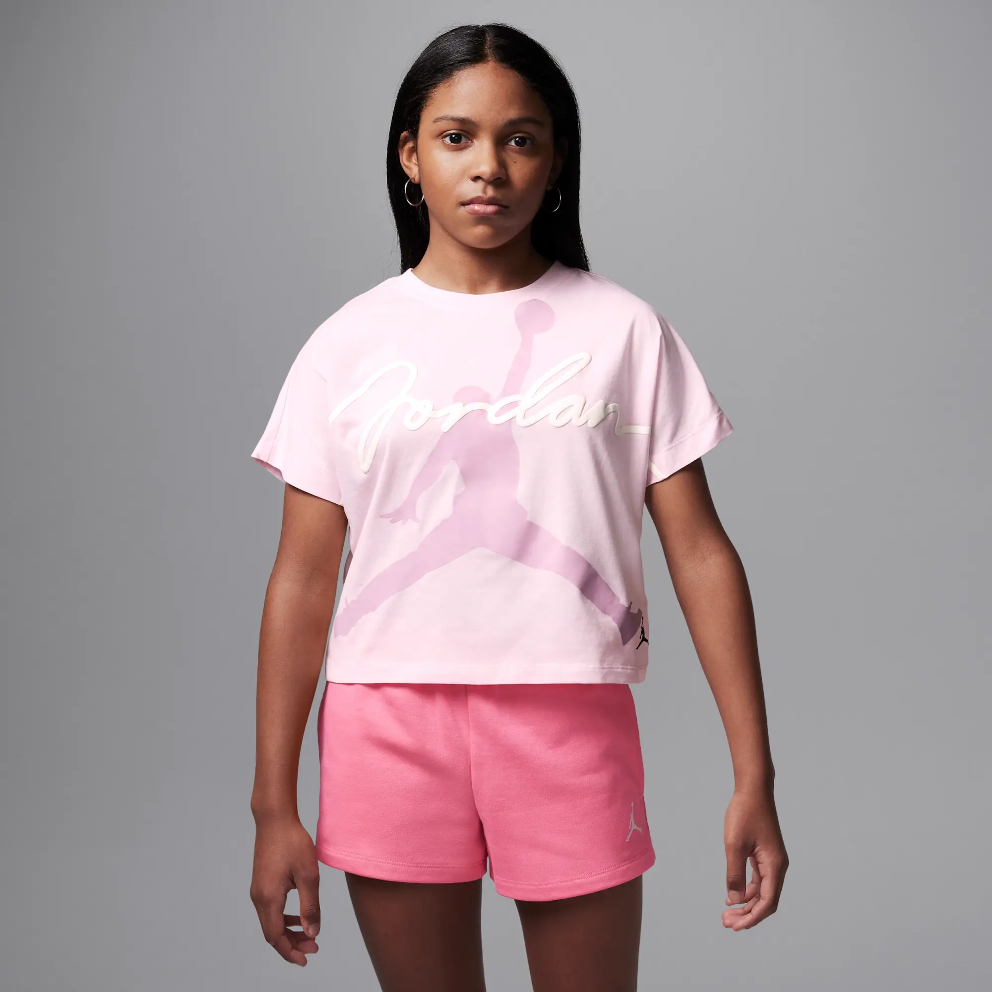 Nike Jordan Older Kids' 'Hidden In Plain Sight' Short-Sleeve Top - Pink