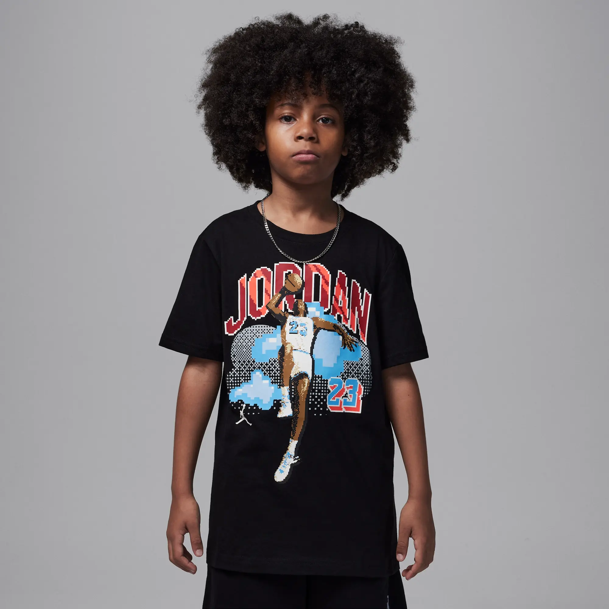 Nike Jordan Customised Air Older Kids' Digi T-Shirt - Black