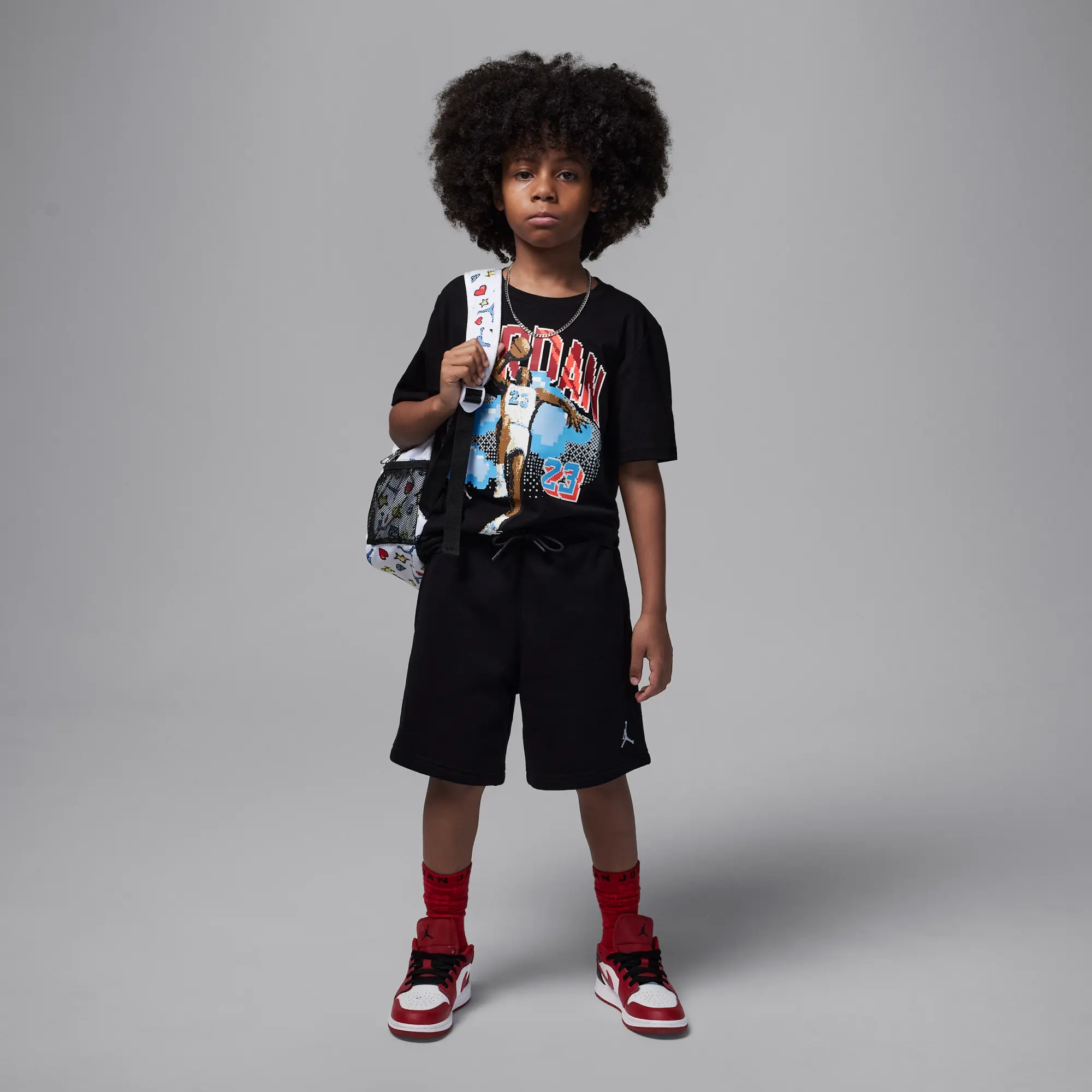 Nike Jordan Customised Air Older Kids' Digi T-Shirt - Black