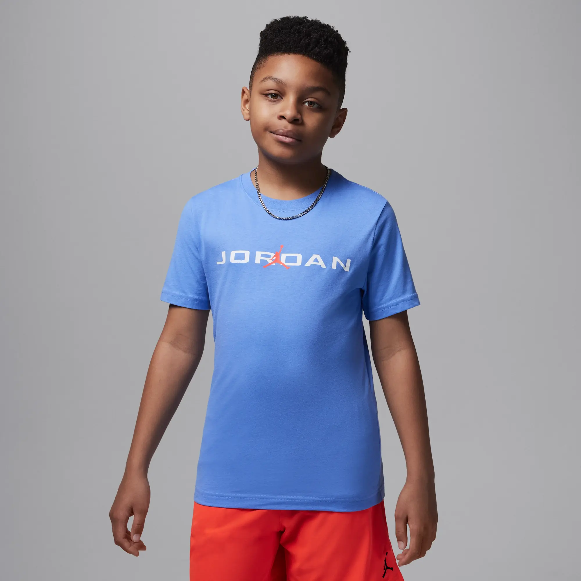 Nike Jordan Older Kids' Air Stretch T-Shirt - Blue