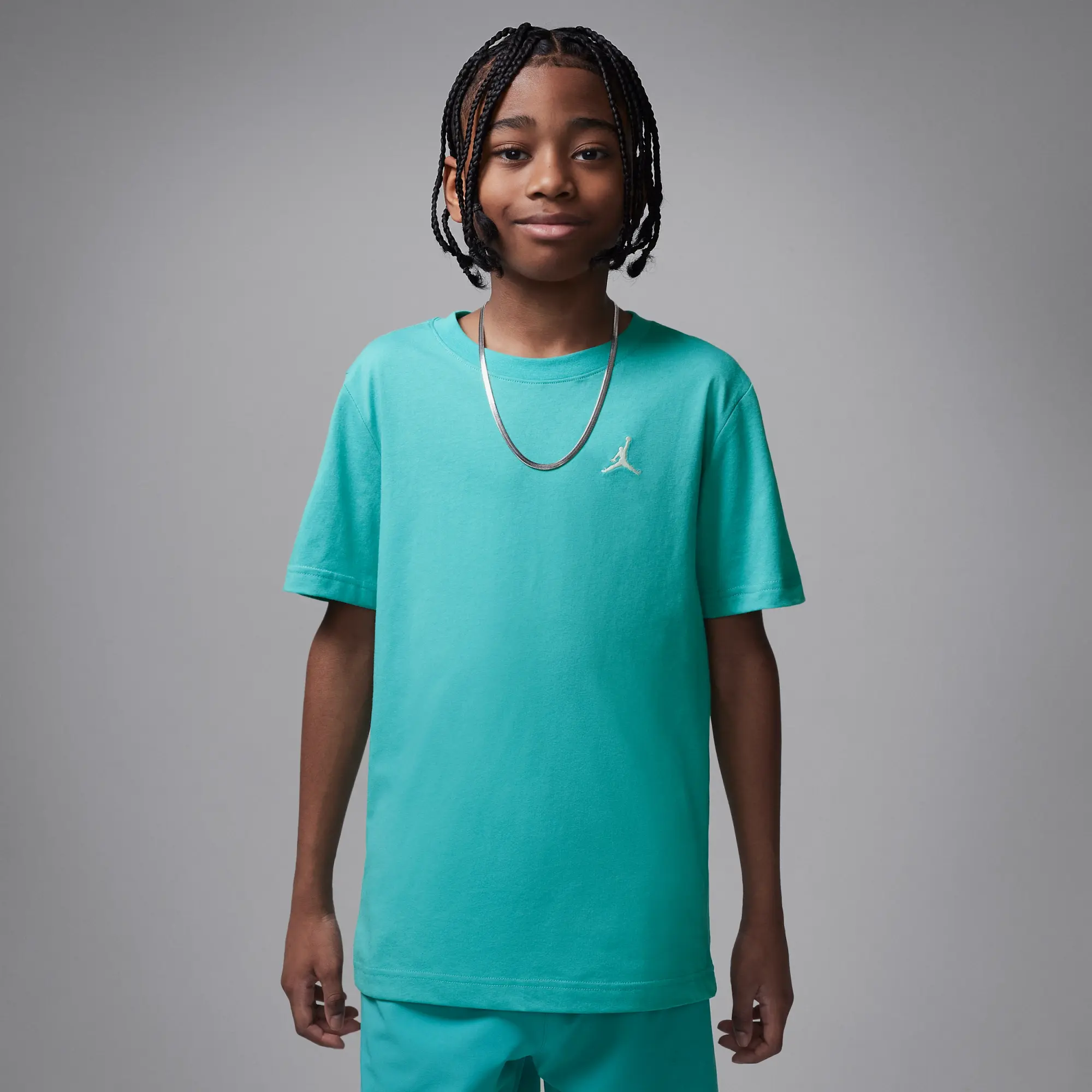 Nike Jordan Older Kids' Jumpman Air Embroidered T-Shirt - Green