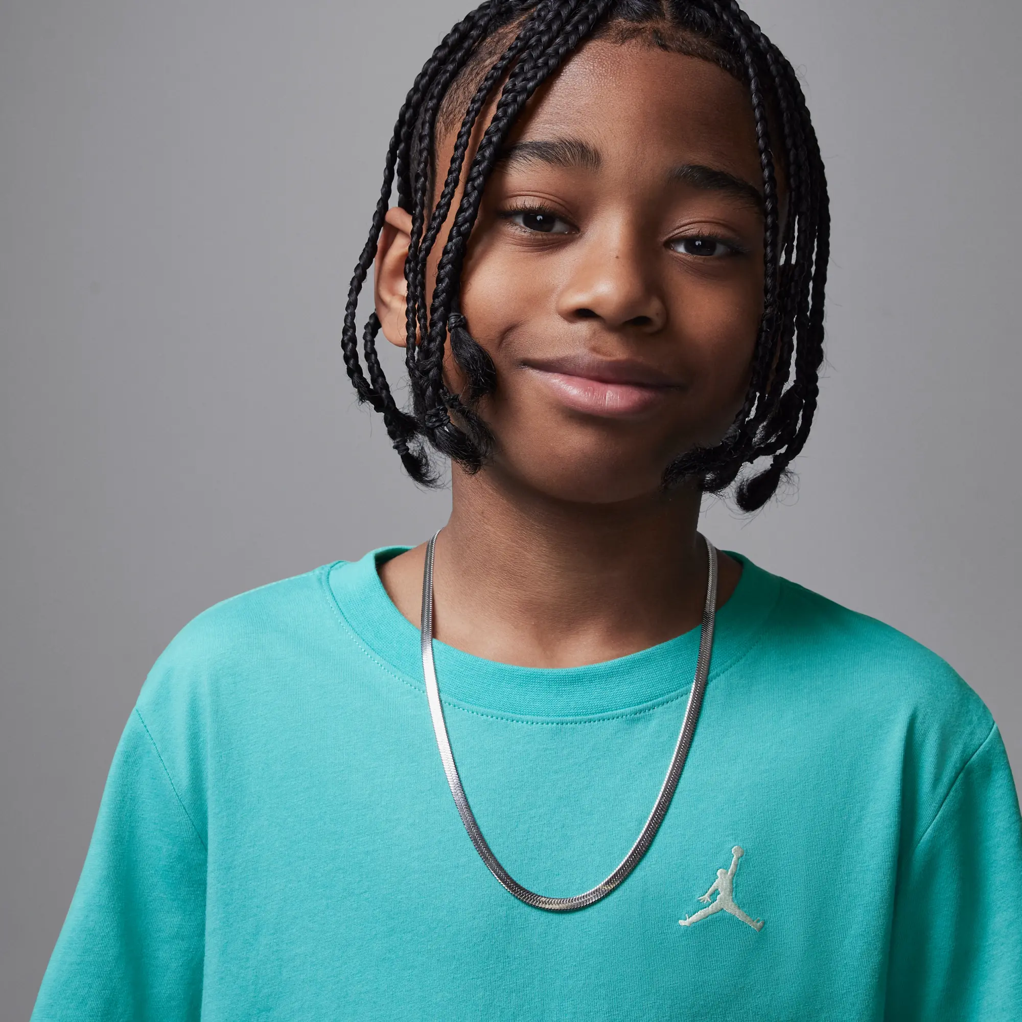 Nike Jordan Older Kids' Jumpman Air Embroidered T-Shirt - Green