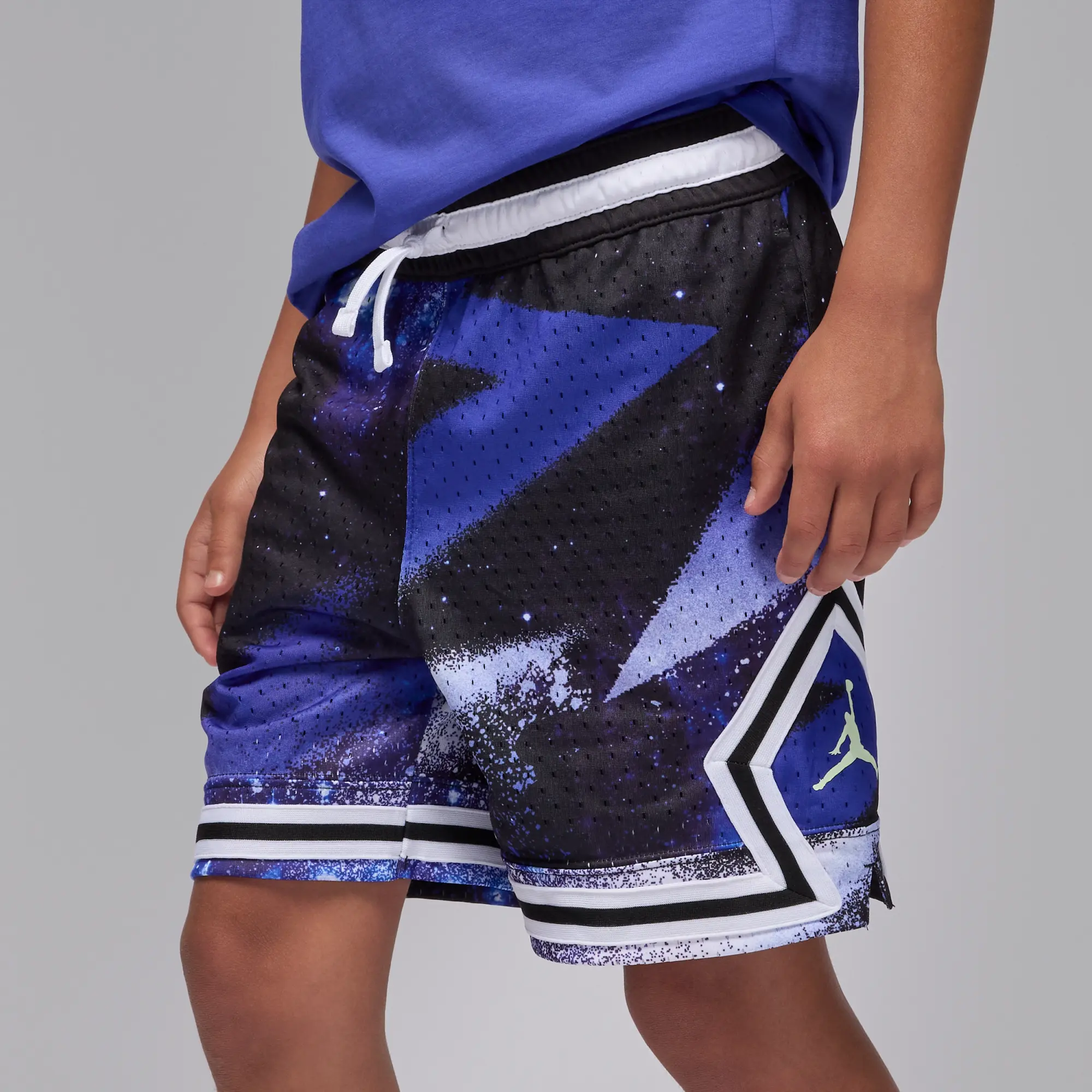 Nike Jordan Dri-FIT Older Kids' MJ Printed Sport Diamond Shorts - Black