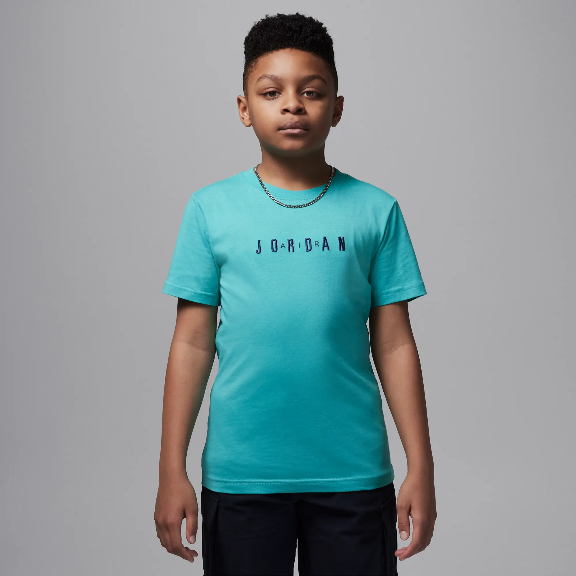Nike Jordan Older Kids' Embroidered Logo T-Shirt - Green