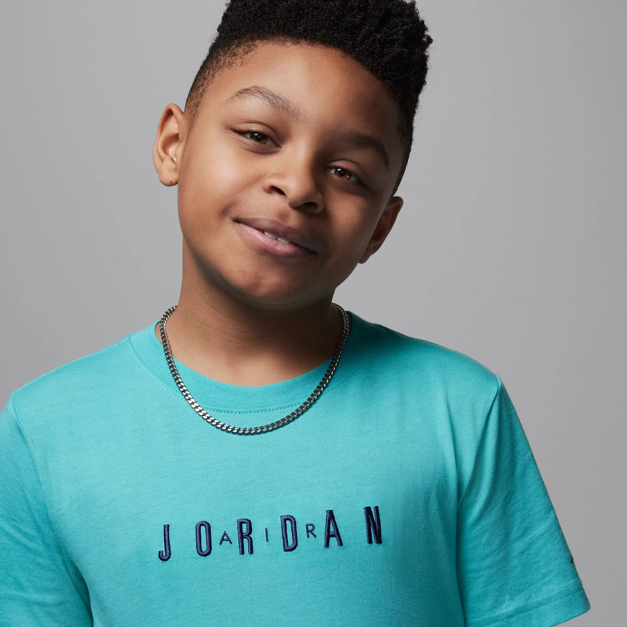 Nike Jordan Older Kids' Embroidered Logo T-Shirt - Green