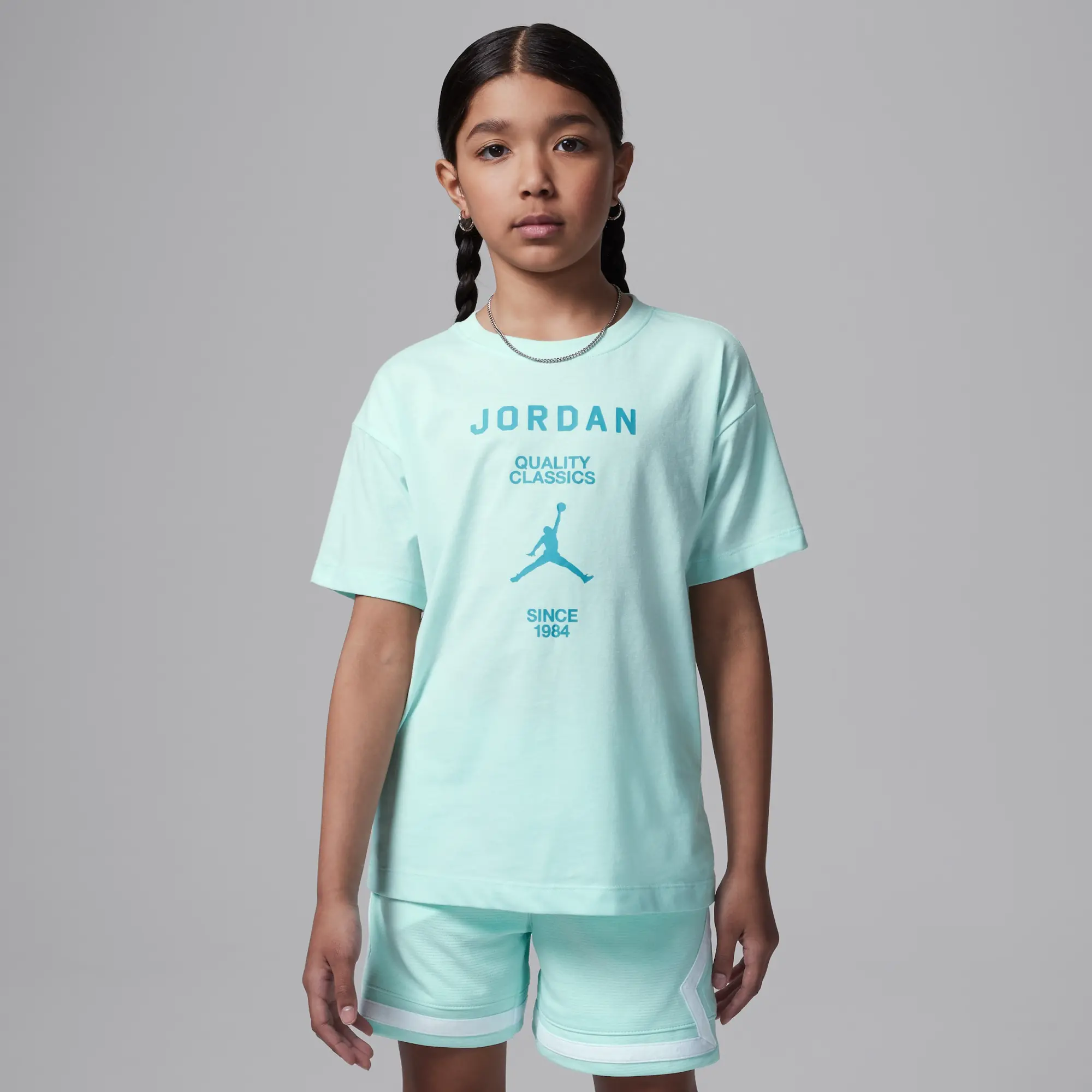 Nike Jordan Older Kids' Graphic T-Shirt - Green - Cotton