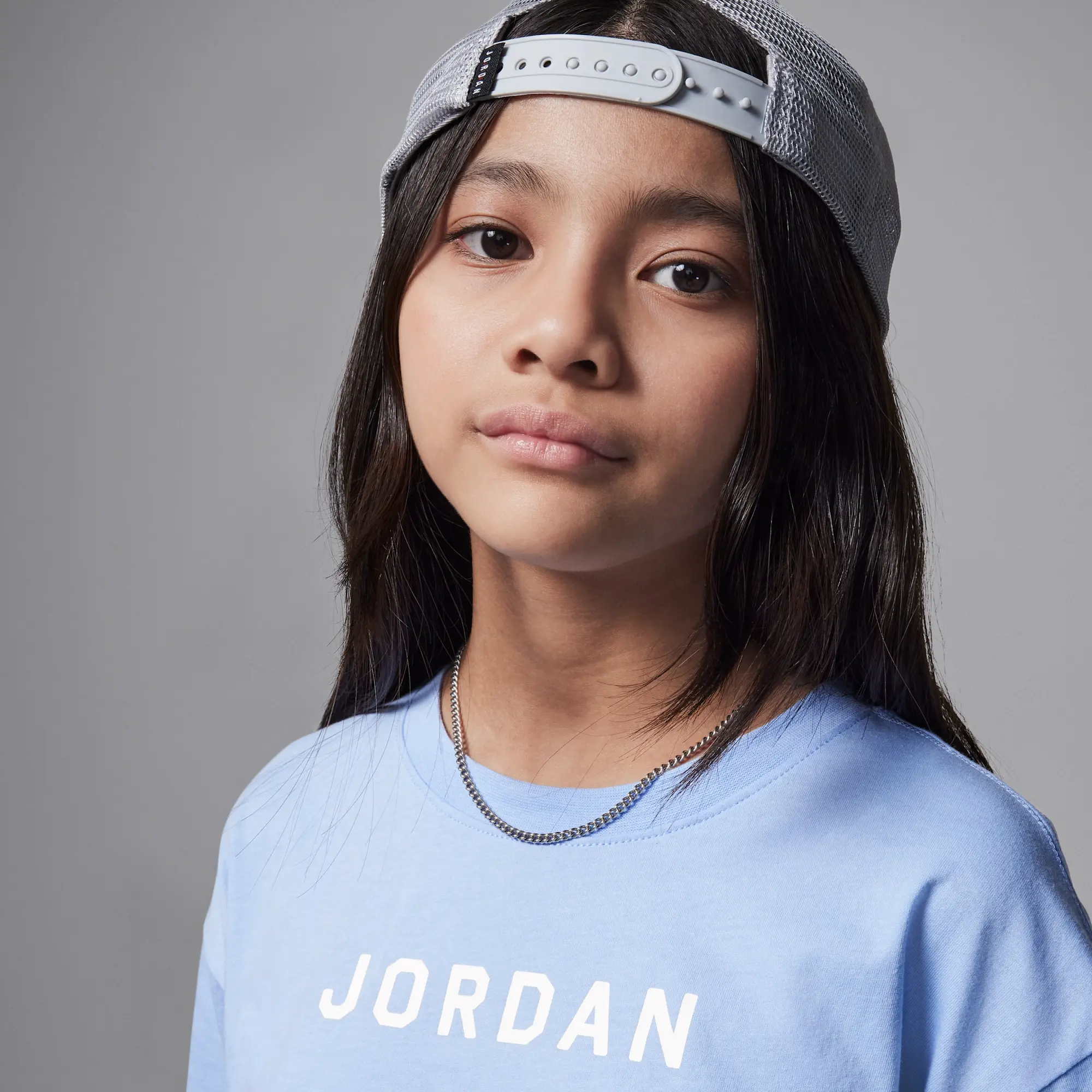 Nike Jordan Older Kids' Graphic T-Shirt - Blue - Cotton
