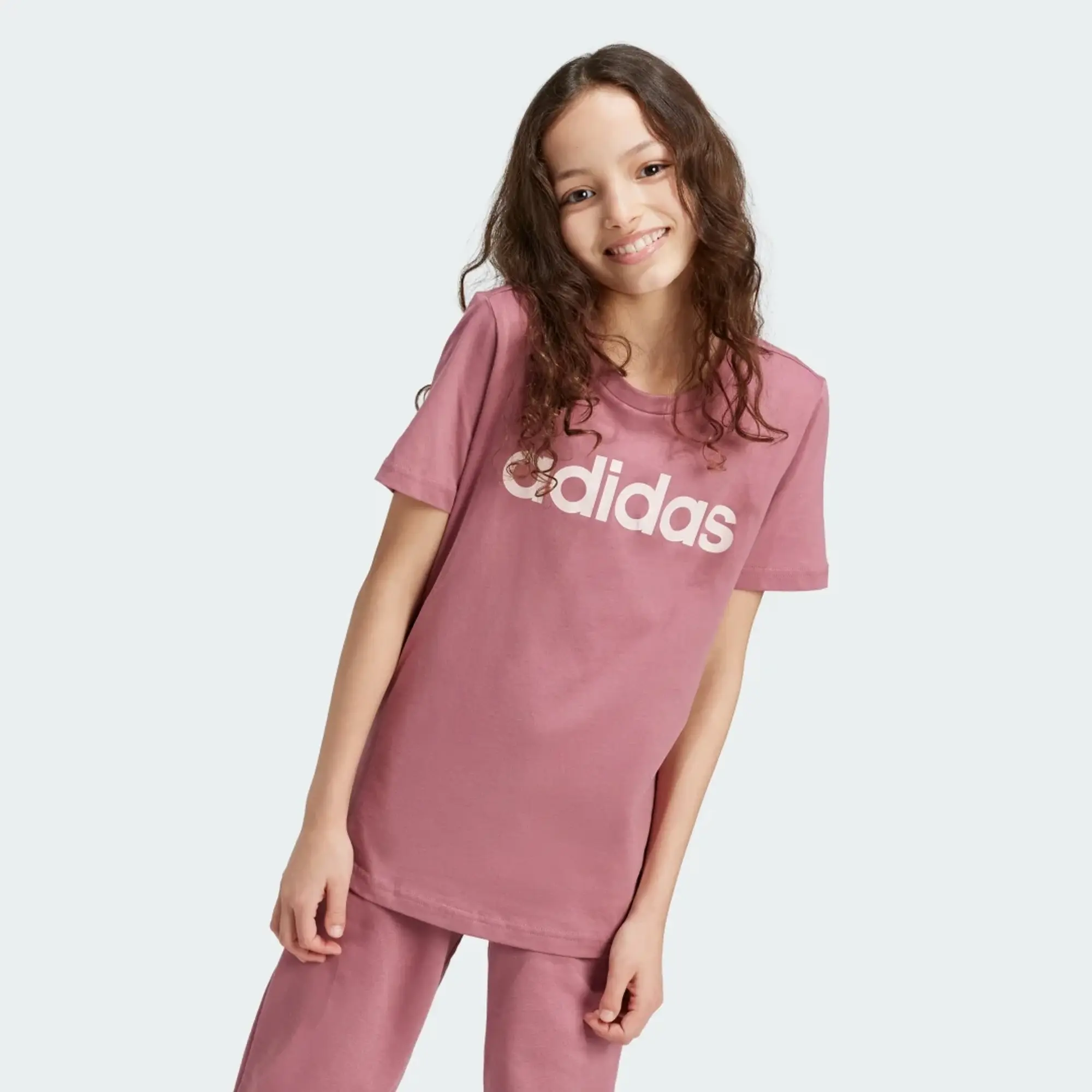 adidas Essentials Linear Logo Cotton Slim Fit T-Shirt