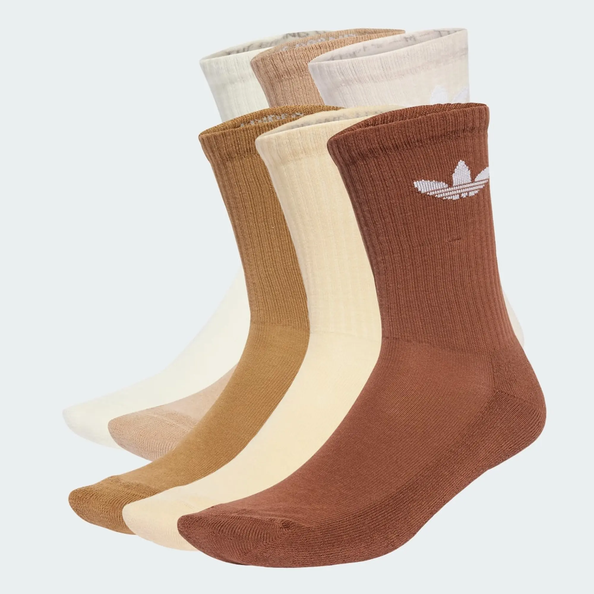 adidas Trefoil Cushion Crew Socks 6 Pairs