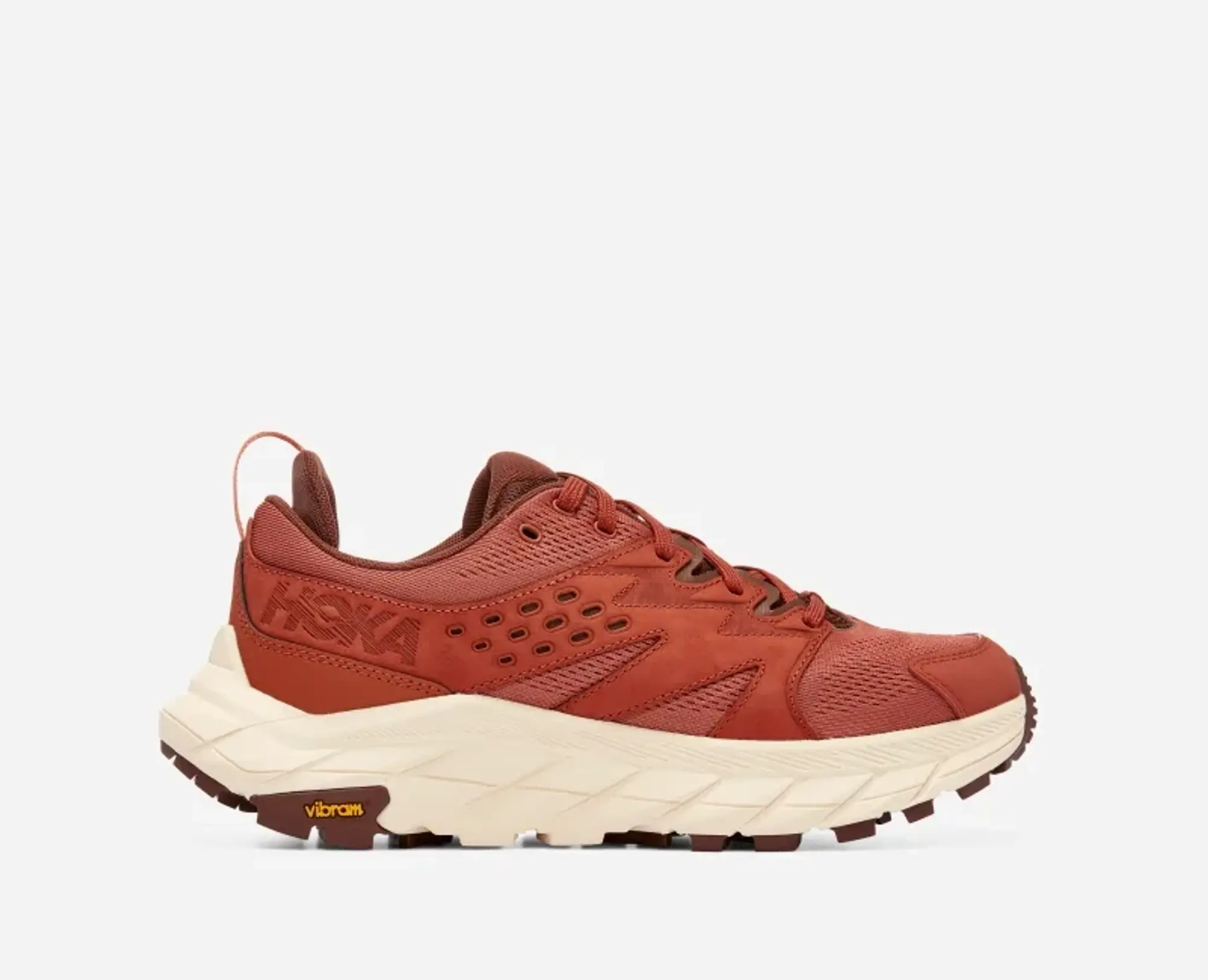 Hoka Men's Anacapa Breeze Low Hiking Shoes In Baked Clay/Shortbread