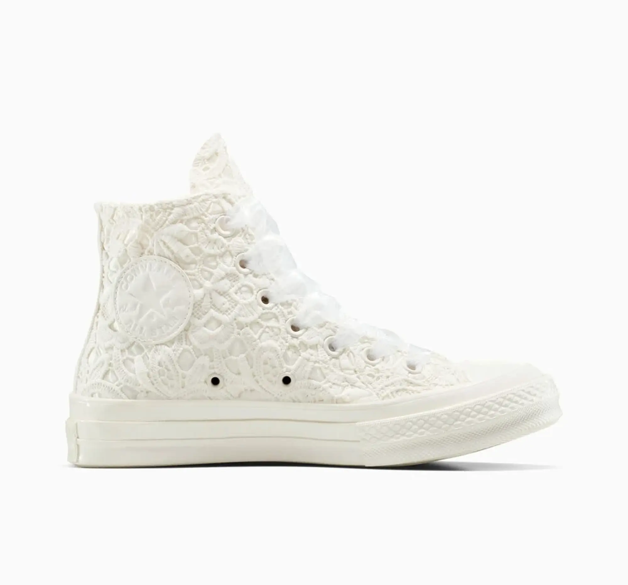 Converse Chuck 70 Crocheted Satin - White, Black