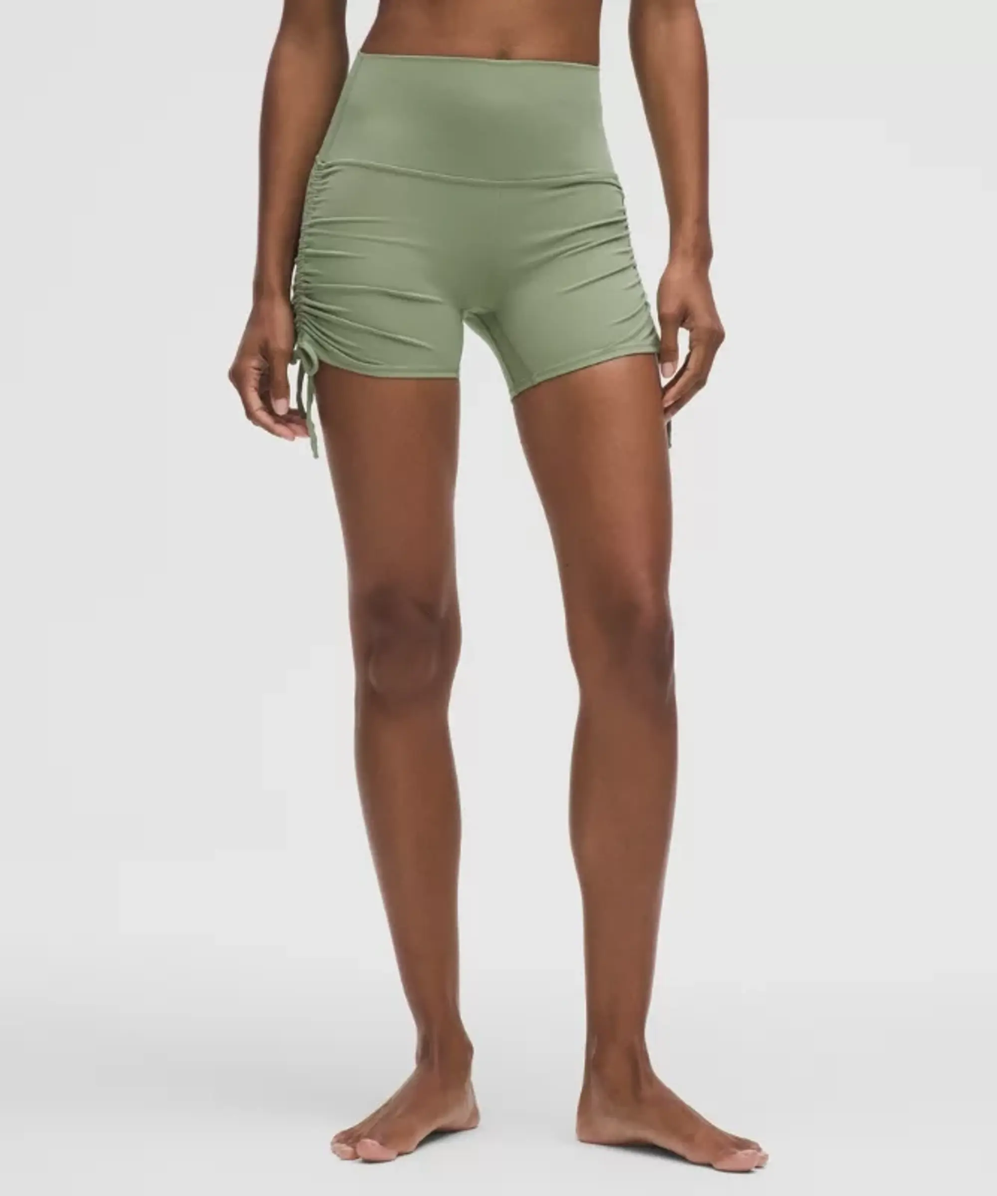 lululemon – Women's Align Ruched Shorts – 4" – Color Green – Size 0