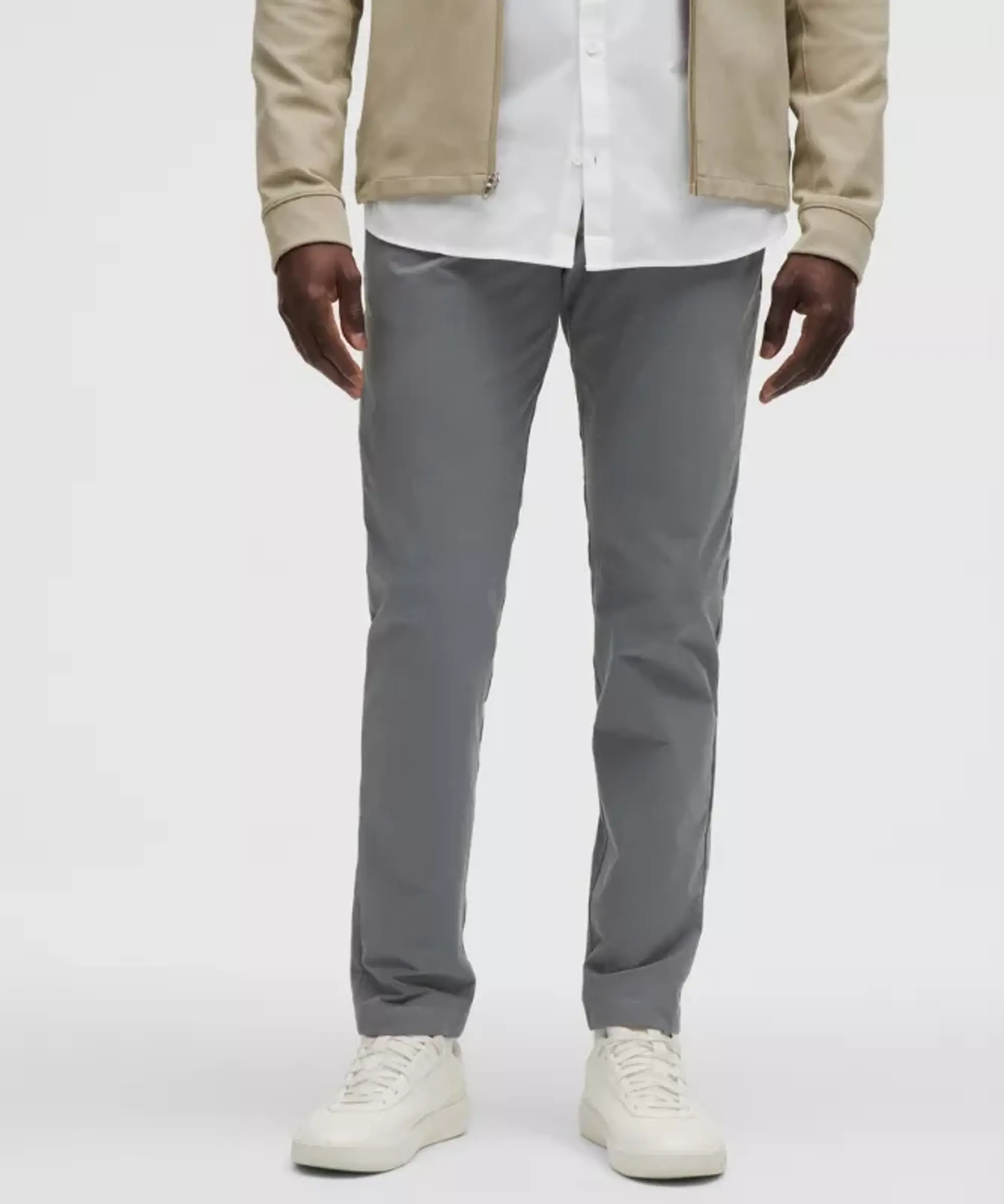 lululemon – Men's ABC Slim-Fit Trousers 34L Stretch Cotton VersaTwill – Color Grey – Size 30