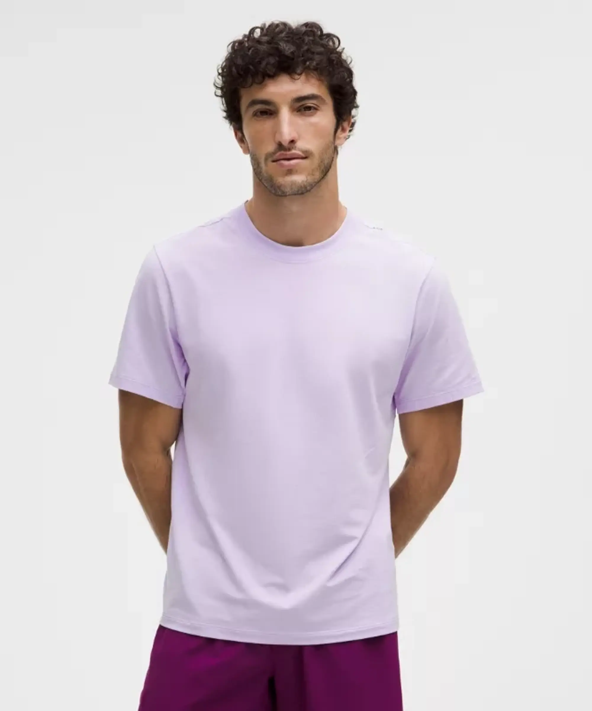 lululemon – Men's Zeroed In Short-Sleeve Shirt – Color Purple – Size L