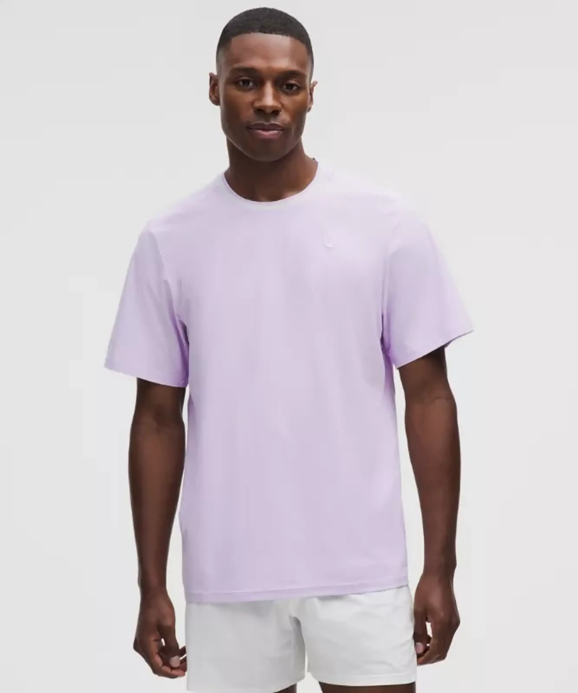 lululemon – Men's UV-Protective Striped Tennis T-Shirt – Color Purple – Size L