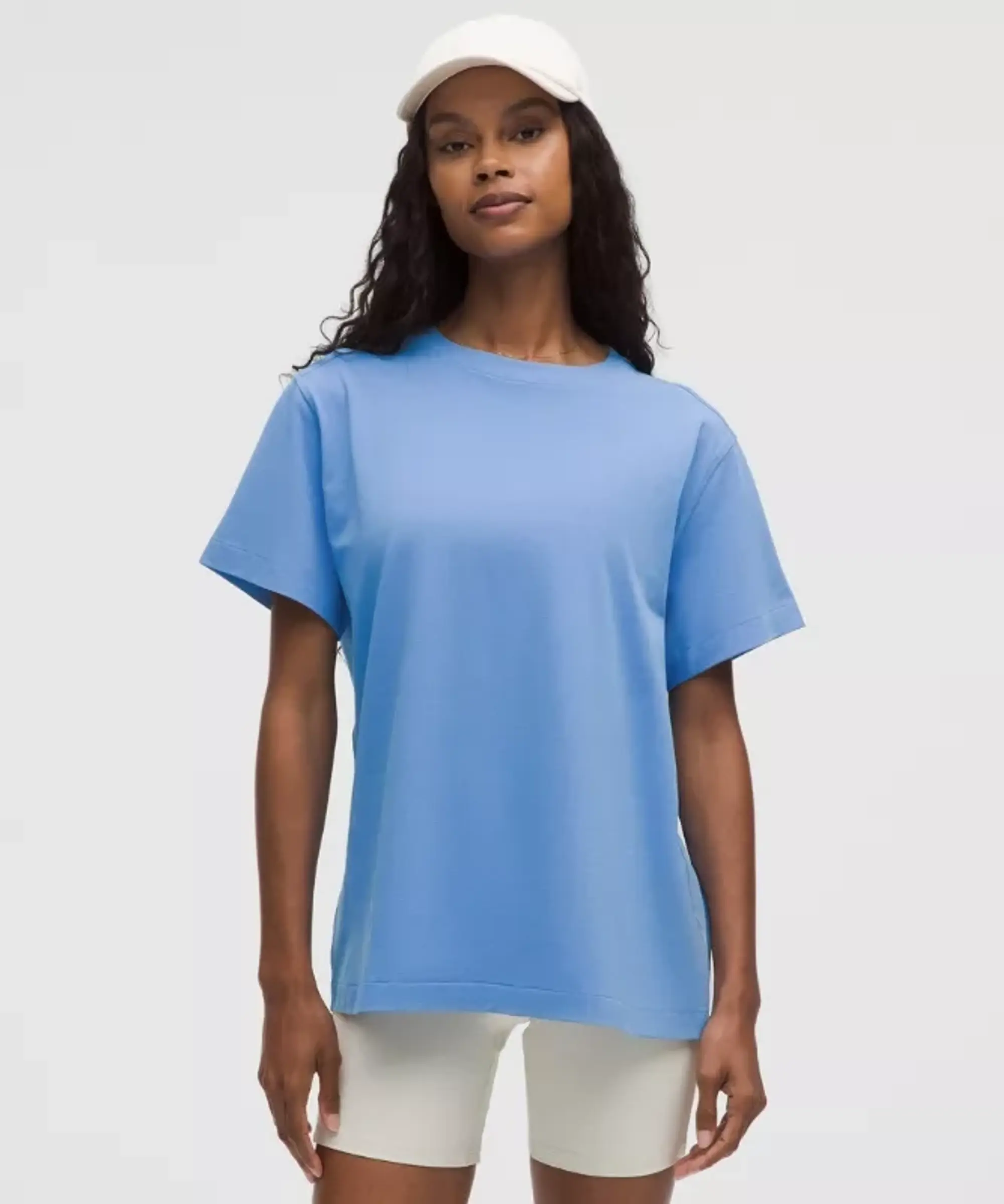 lululemon – Women's All Yours Organic Crewneck T-Shirt – Color Blue – Size L