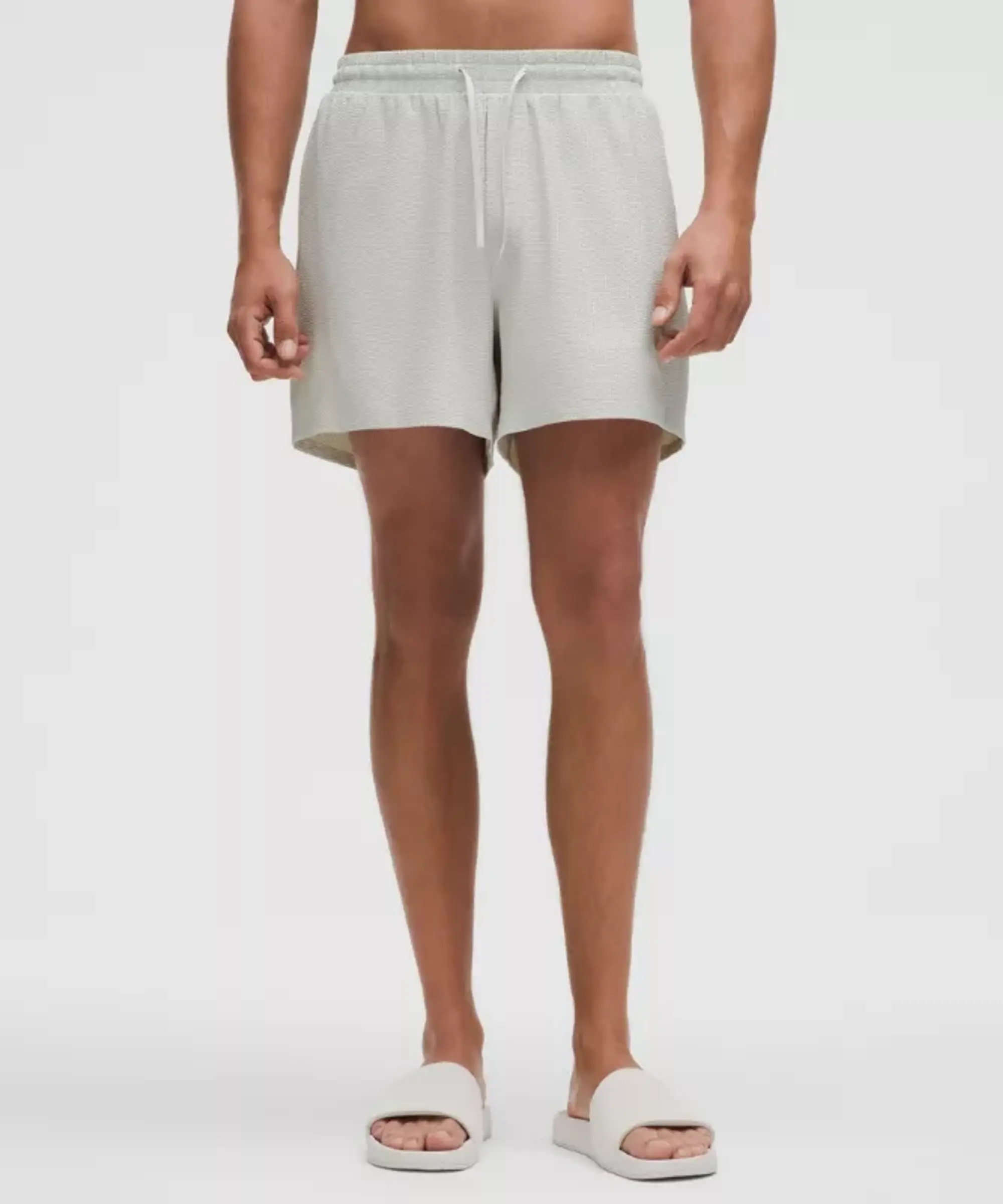 lululemon – Men's Textured Swim Shorts Linerless – 5" – Color Grey – Size L