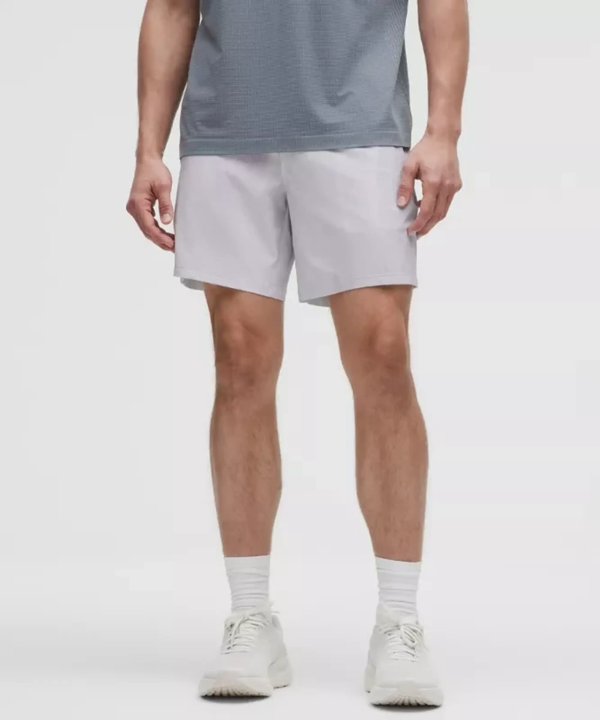 lululemon – Men's Pace Breaker Linerless Shorts – 7" – Color White – Size 3XL