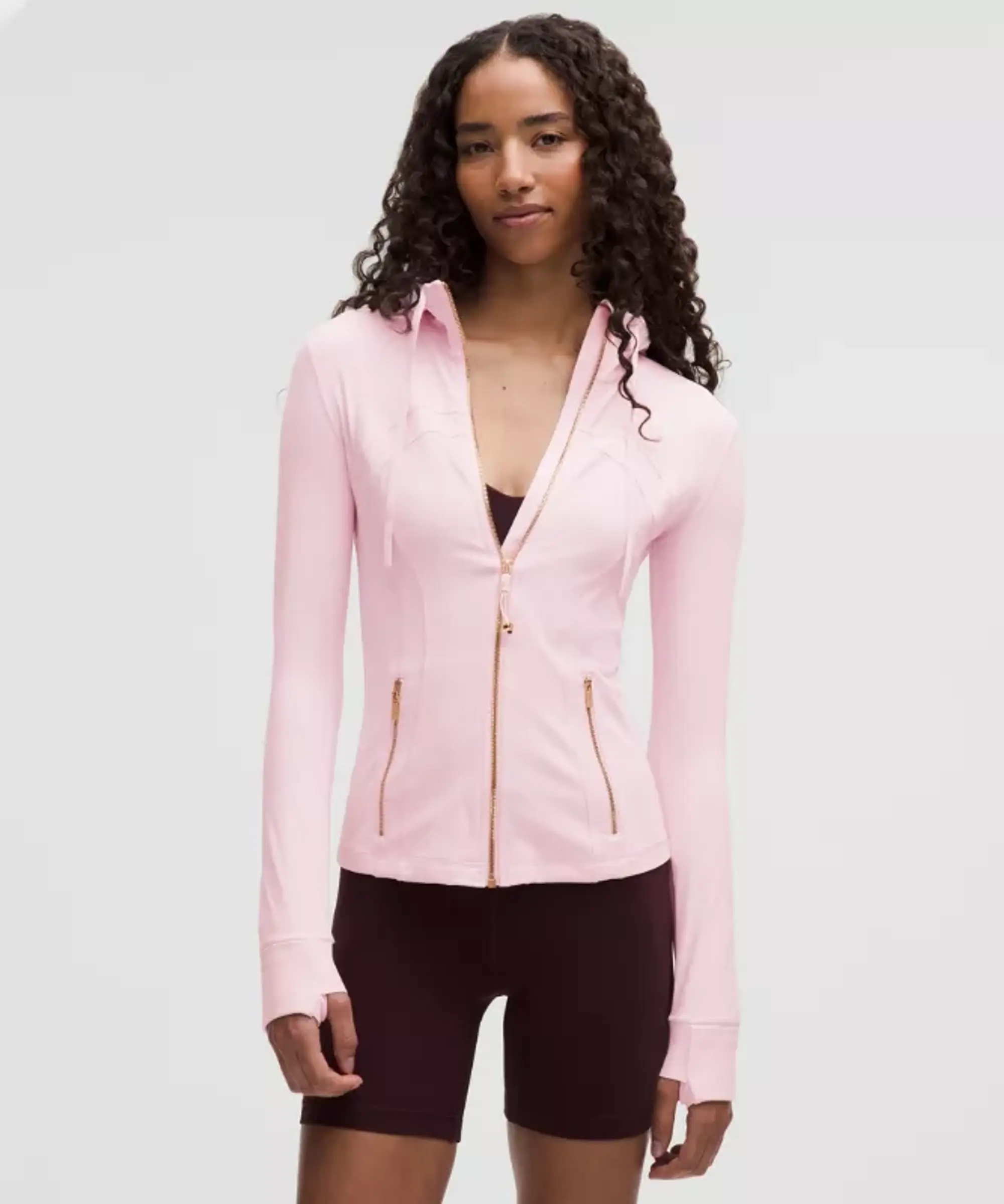 lululemon – Women's Define Hooded Jacket Nulu – Color Pink/Gold – Size 0