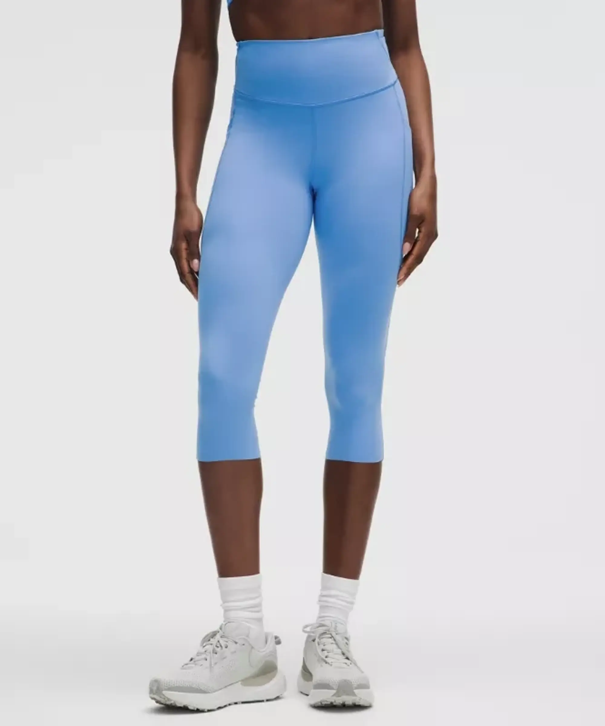 lululemon – Women's Fast and Free High-Rise Crop Leggings 5 Pocket – 19" – Color Blue – Size 0