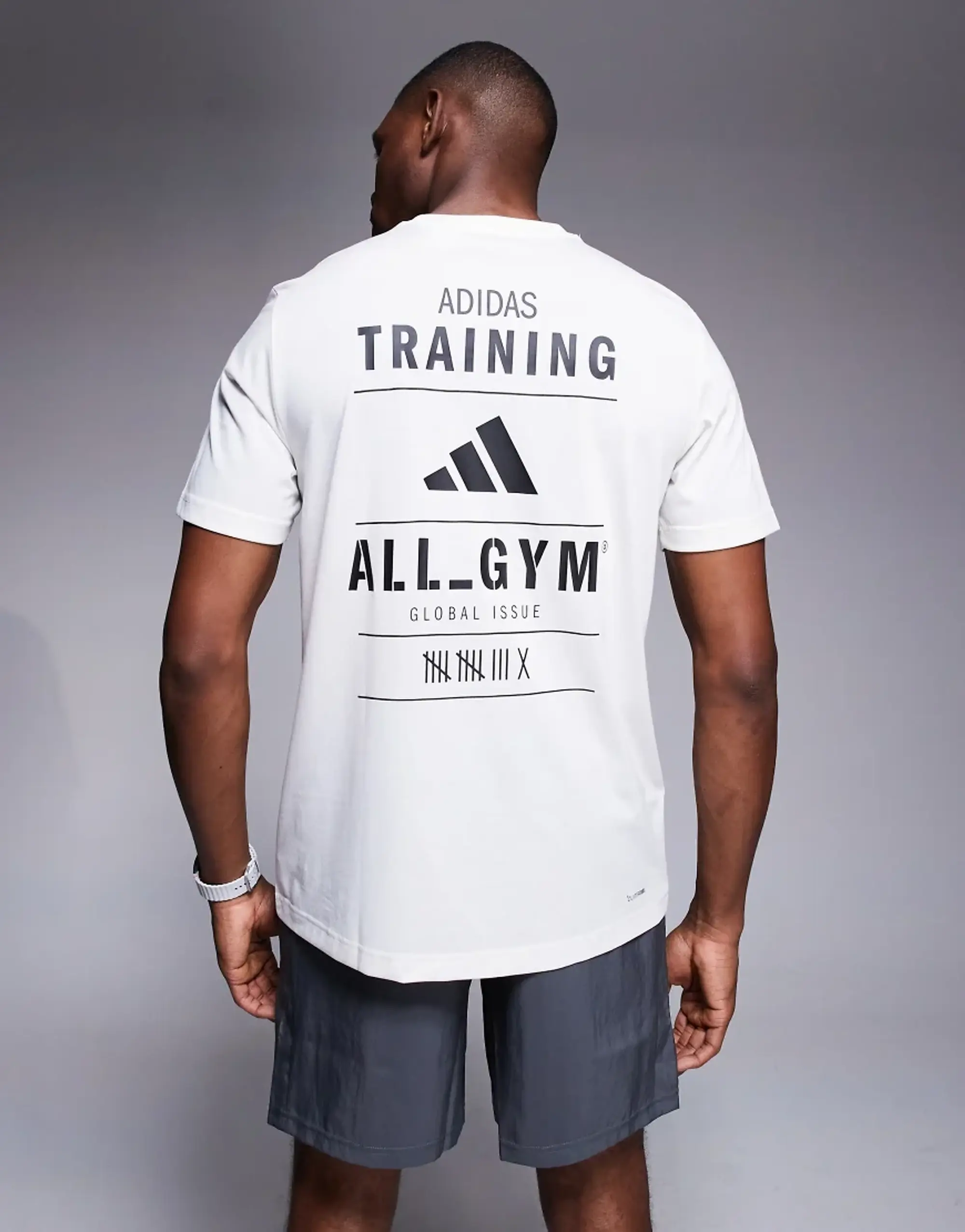 Adidas Training T-Shirt With Graphic Print In White