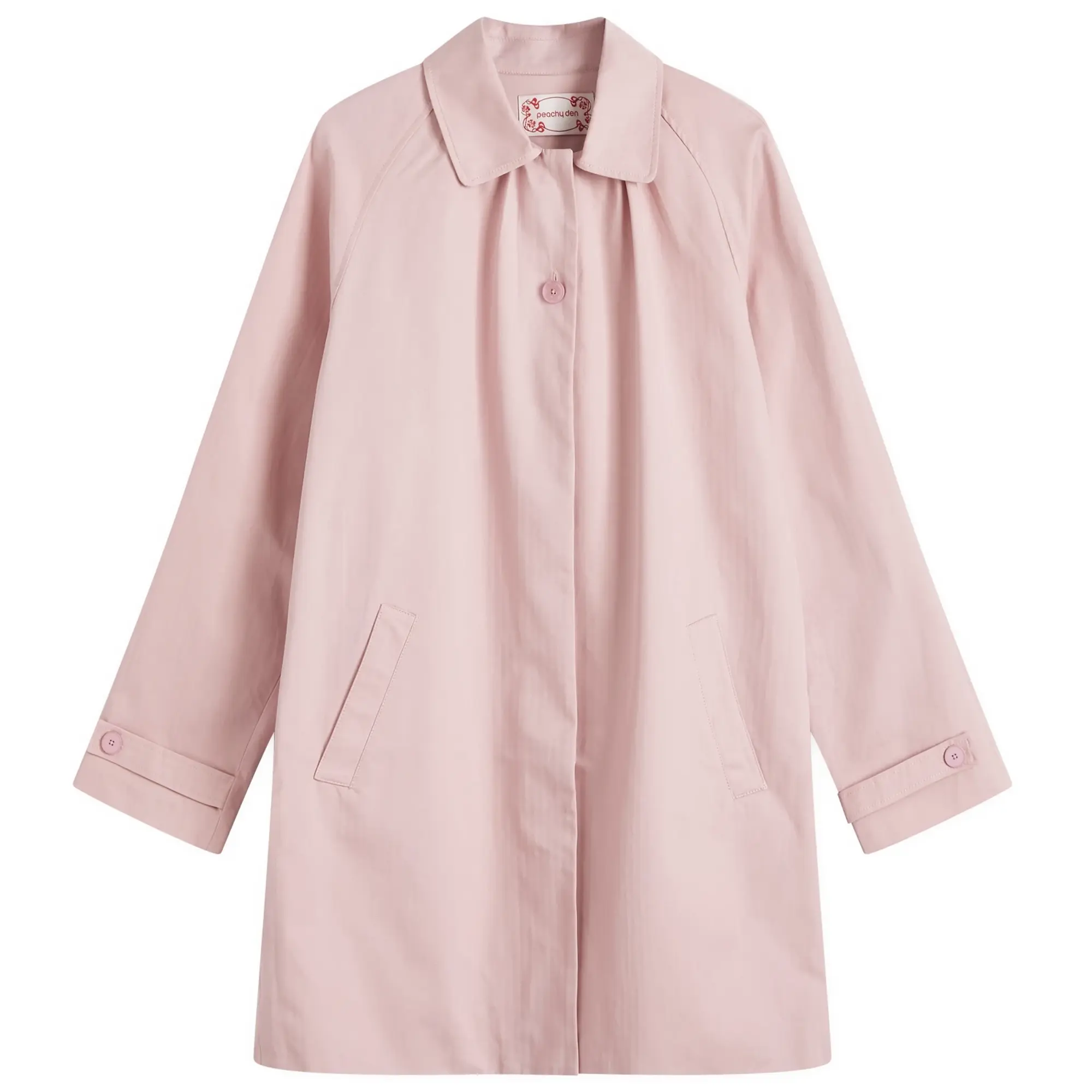 Peachy Den Women's Cheri Mac Coat Rose