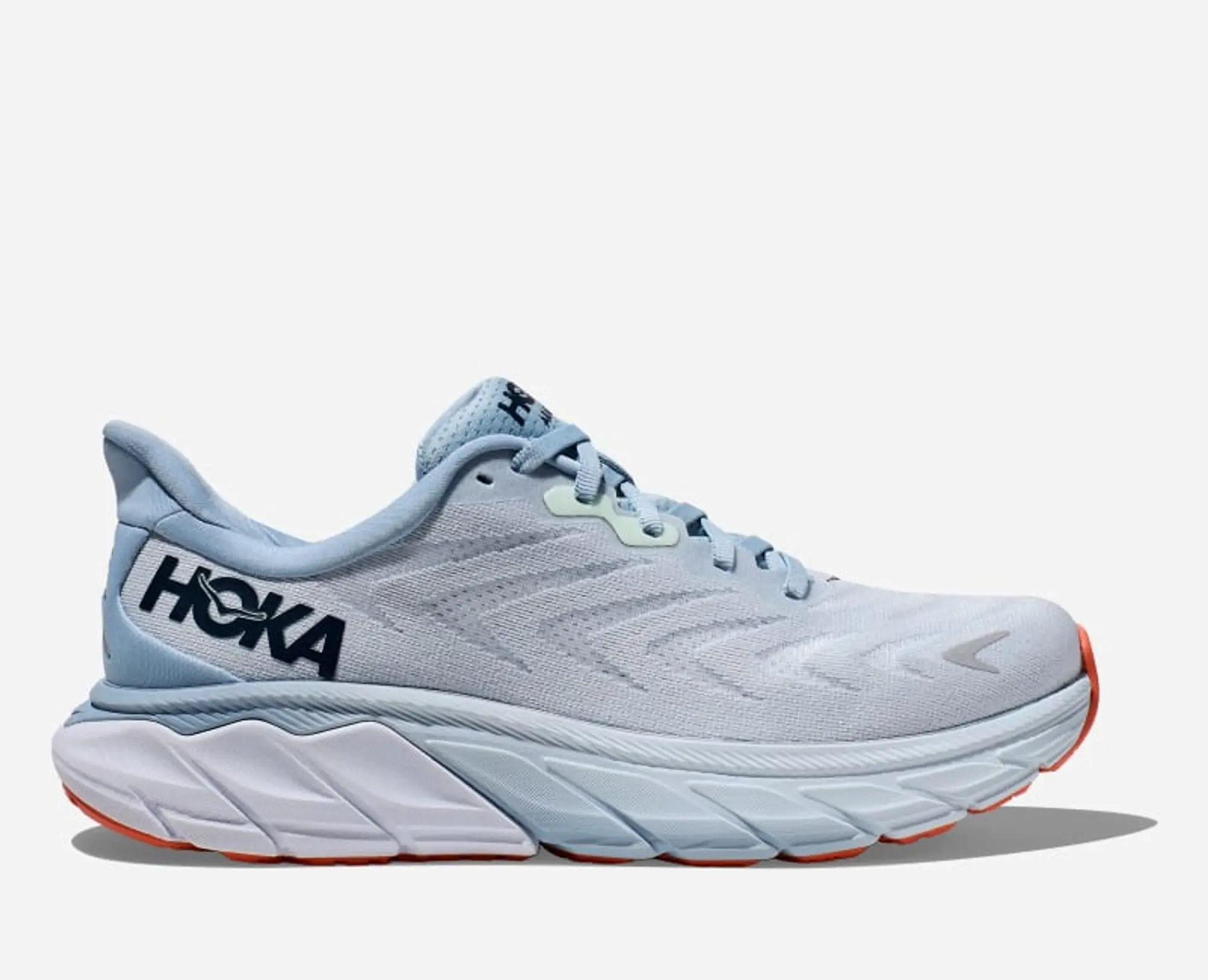Hoka Women's Arahi 6 Road Running Shoes In Plein Air/Blue Fog