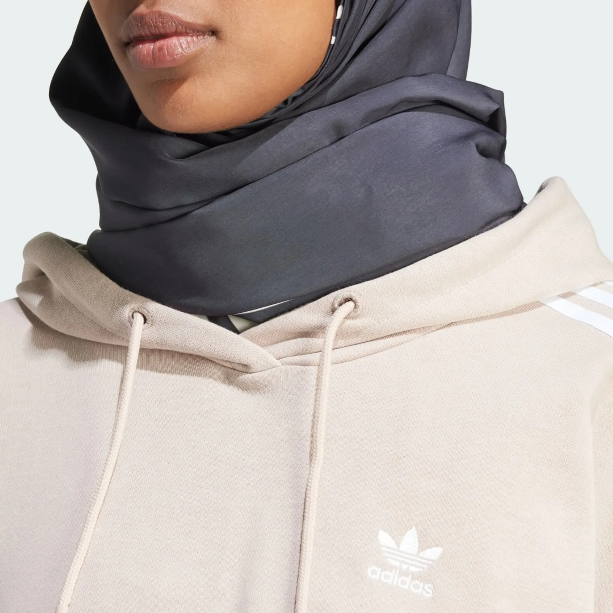adidas Adicolor 3-Stripes Short Hoodie