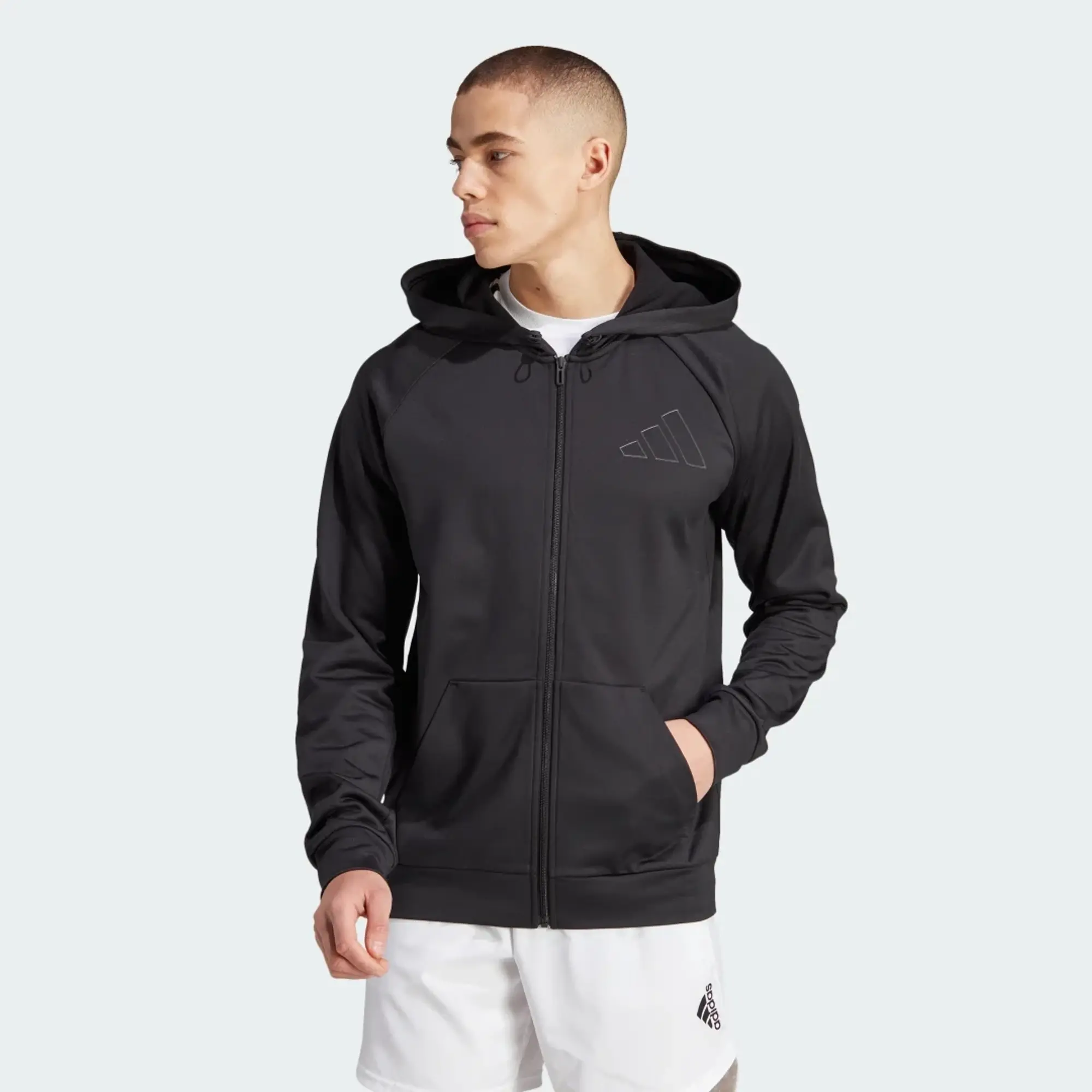 adidas Game and Go Small Logo Training Full-Zip Hoodie