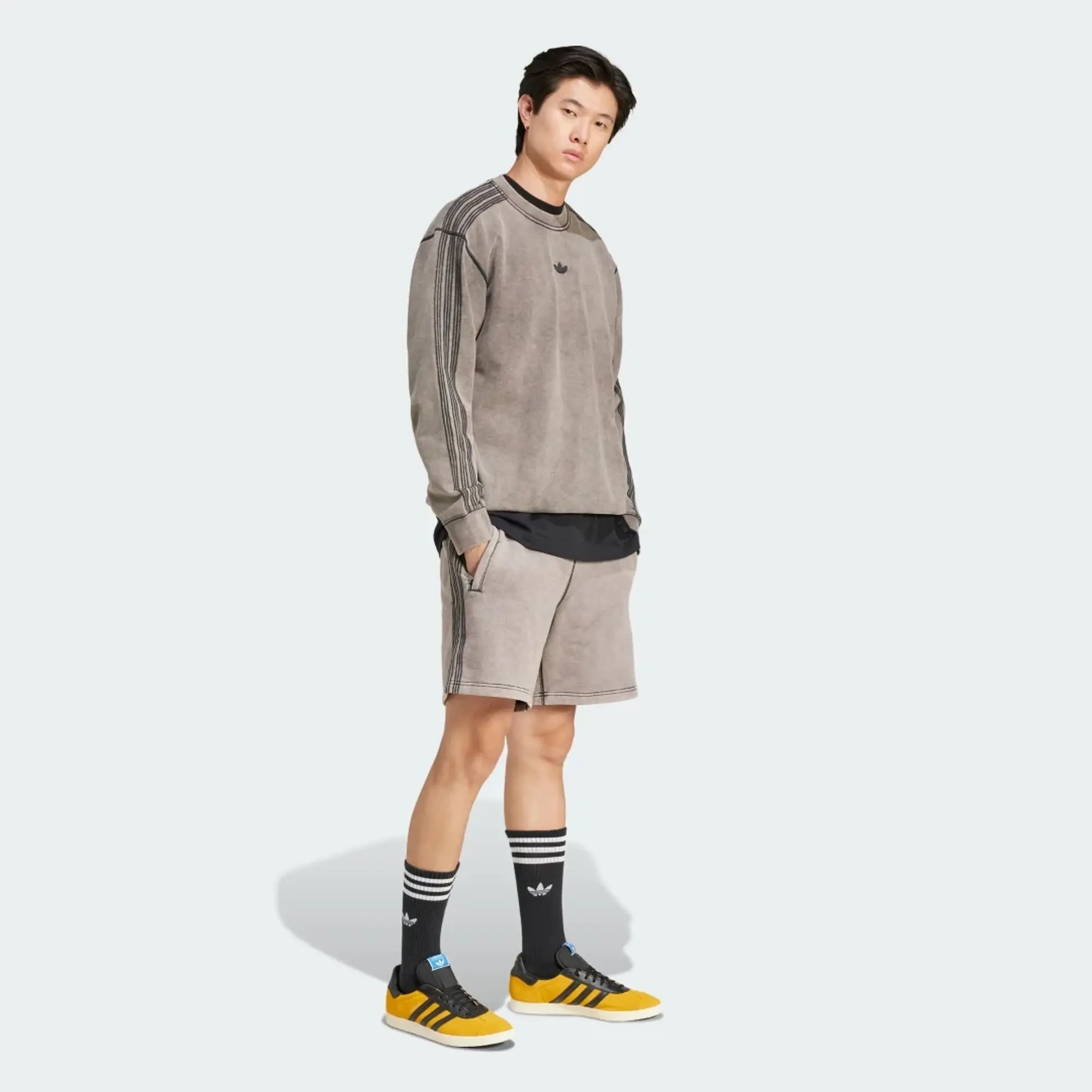 adidas Premium Essentials Retro Washed Crew Sweatshirt