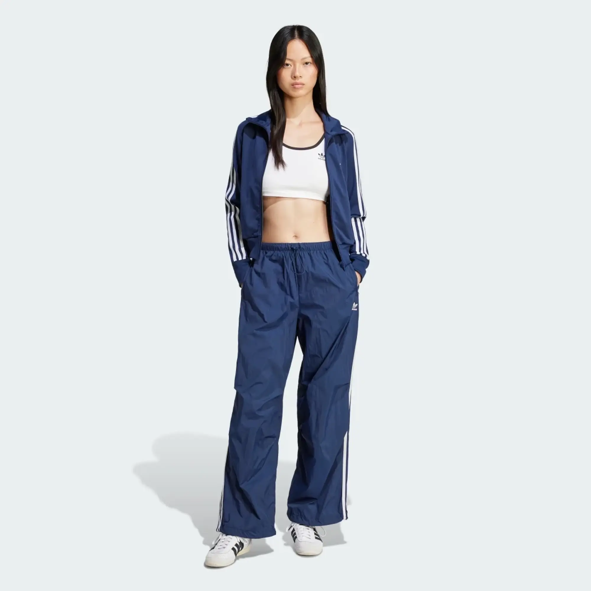 adidas 3-Stripes Woven Parachute Tracksuit Bottoms