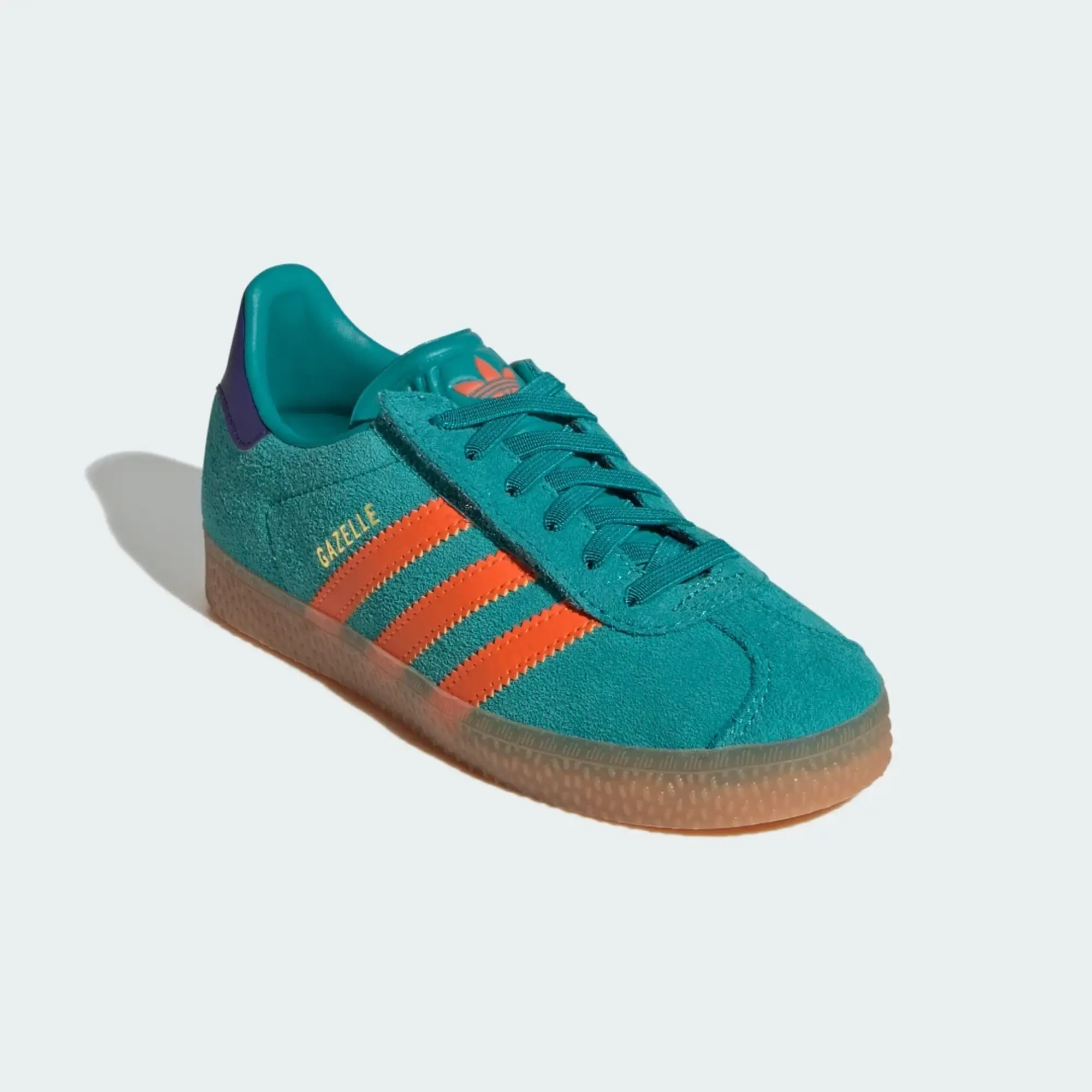 adidas Gazelle Comfort Closure Elastic Lace Shoes Kids