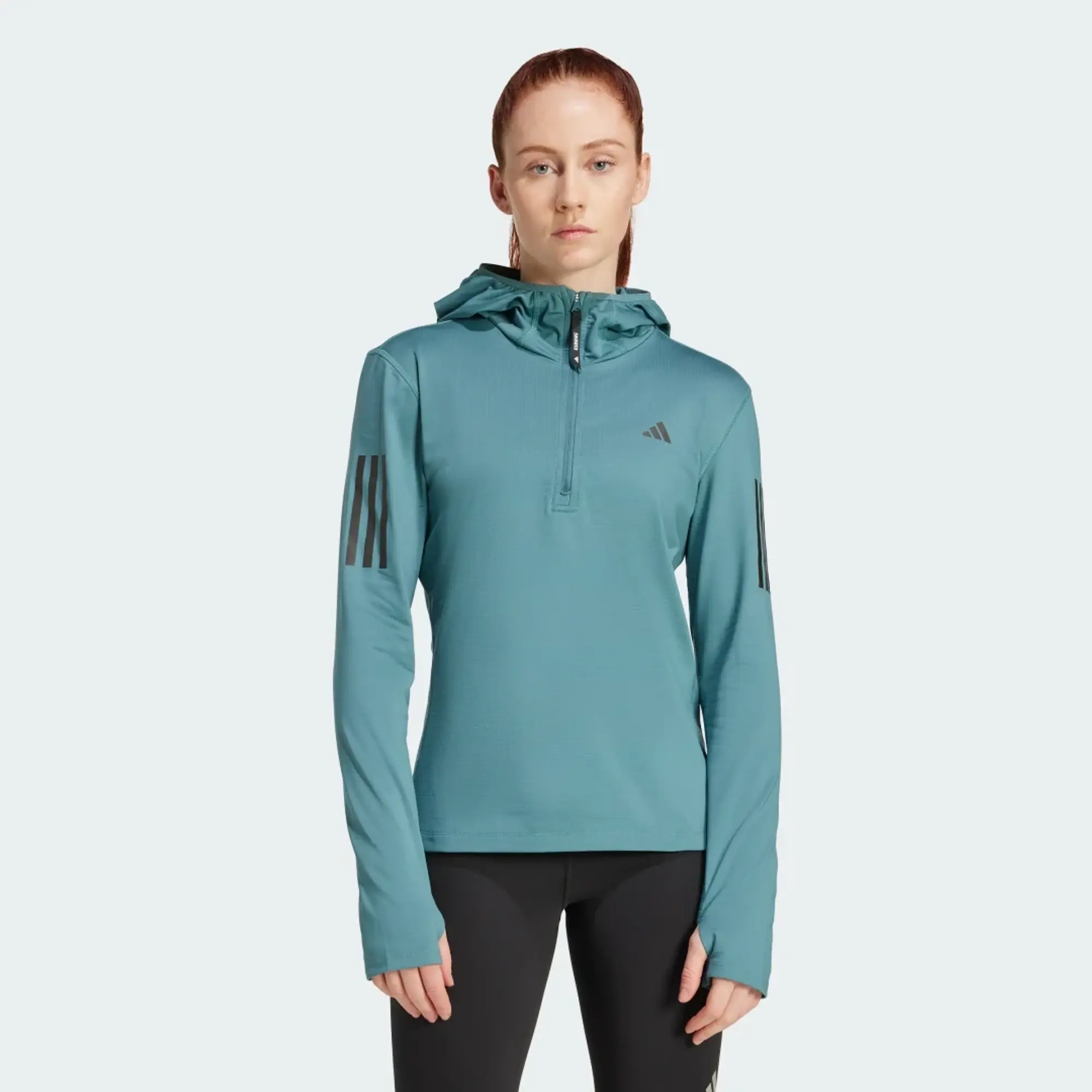 adidas Own The Run Winterized Hooded Half-Zip