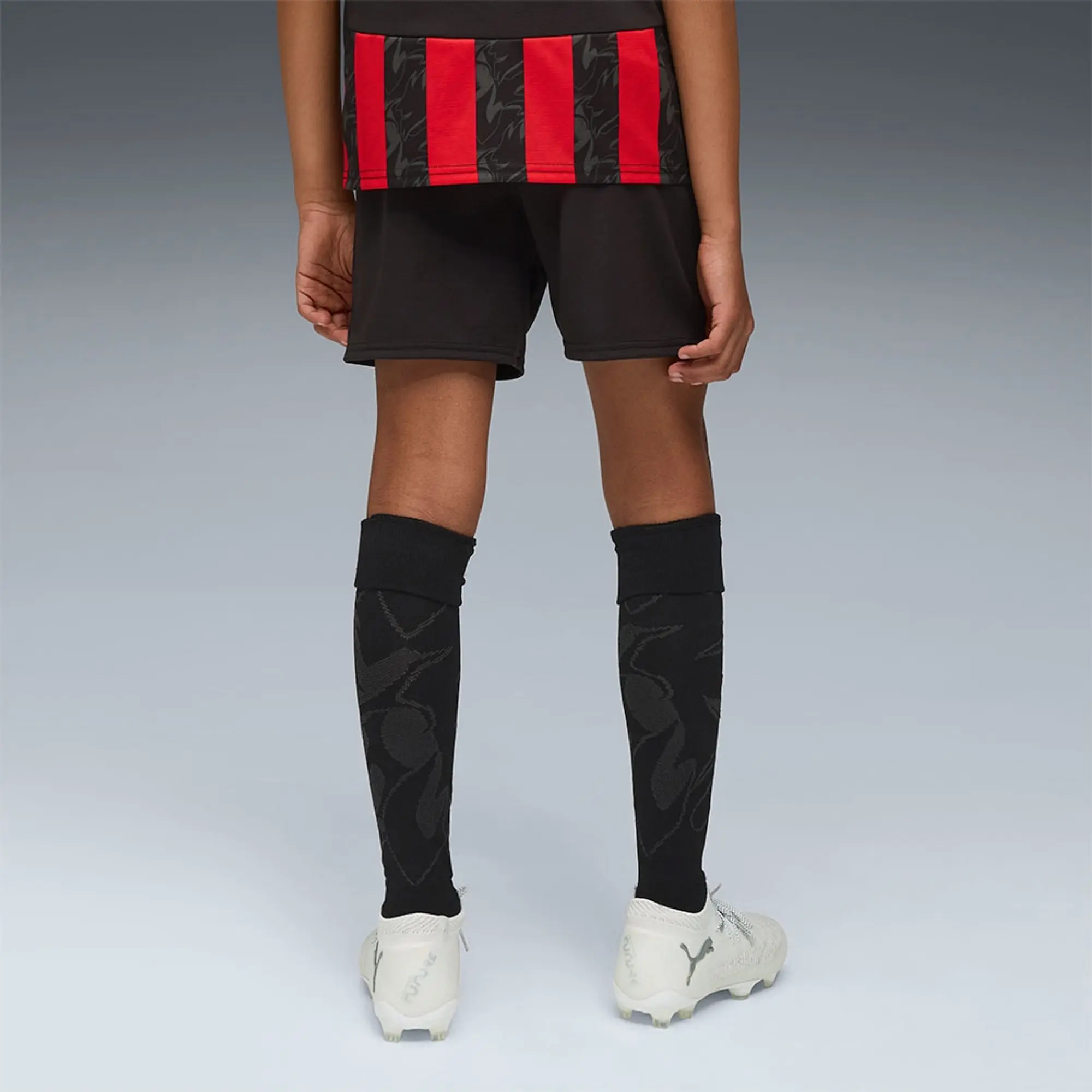 PUMA AC Milan 25/26 Shorts Youth, Black/For All Time Red