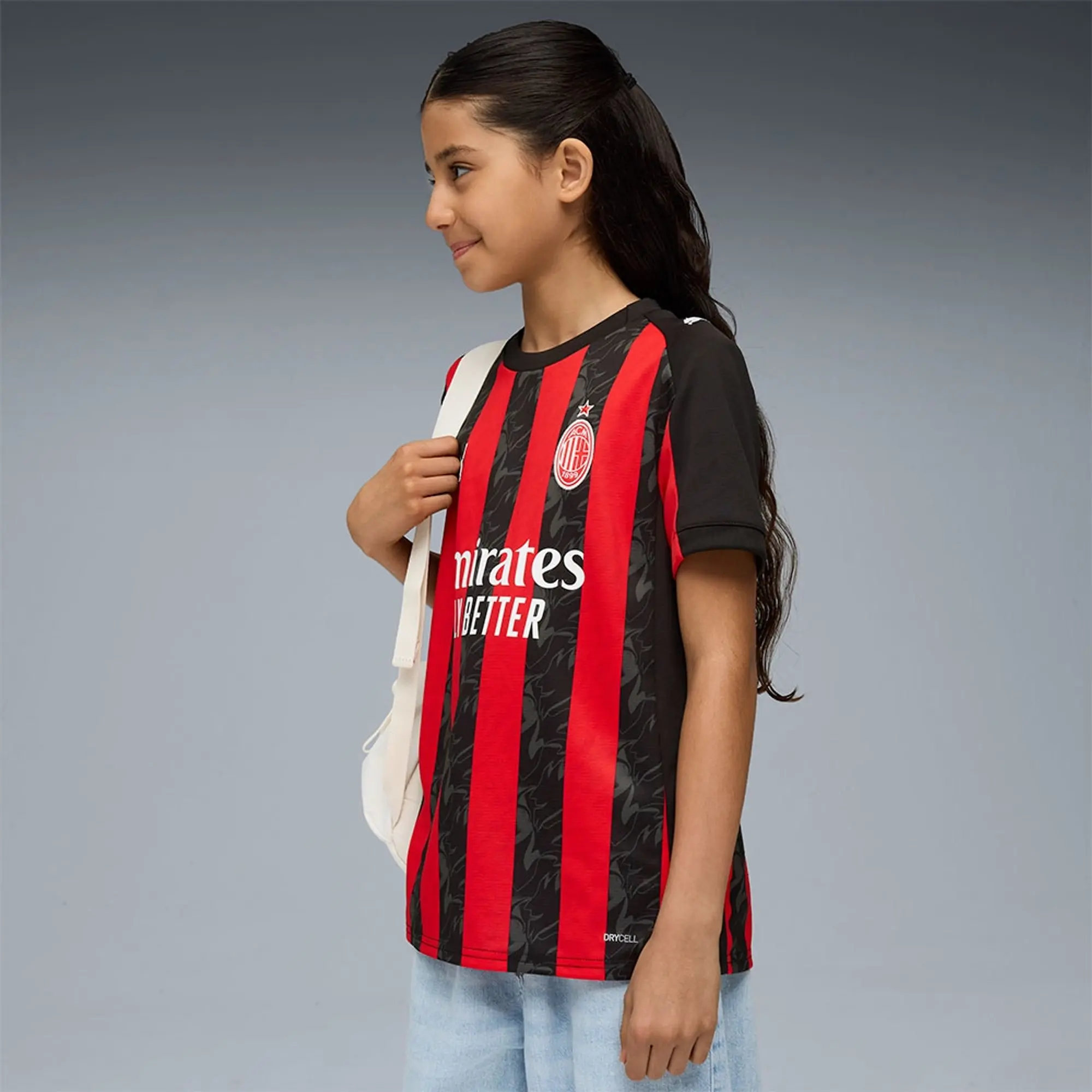 PUMA AC Milan 25/26 Home Jersey Youth, For All Time Red/Black