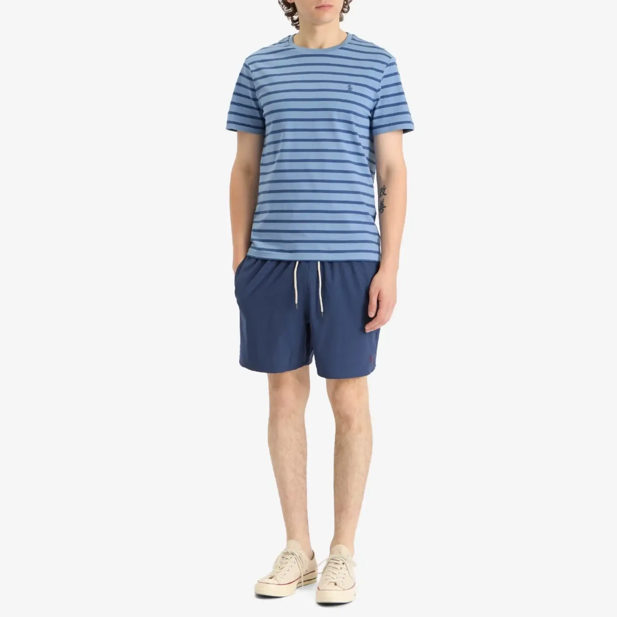Polo Ralph Lauren Men's Stripe T-Shirt Channel Blue/Old Royal