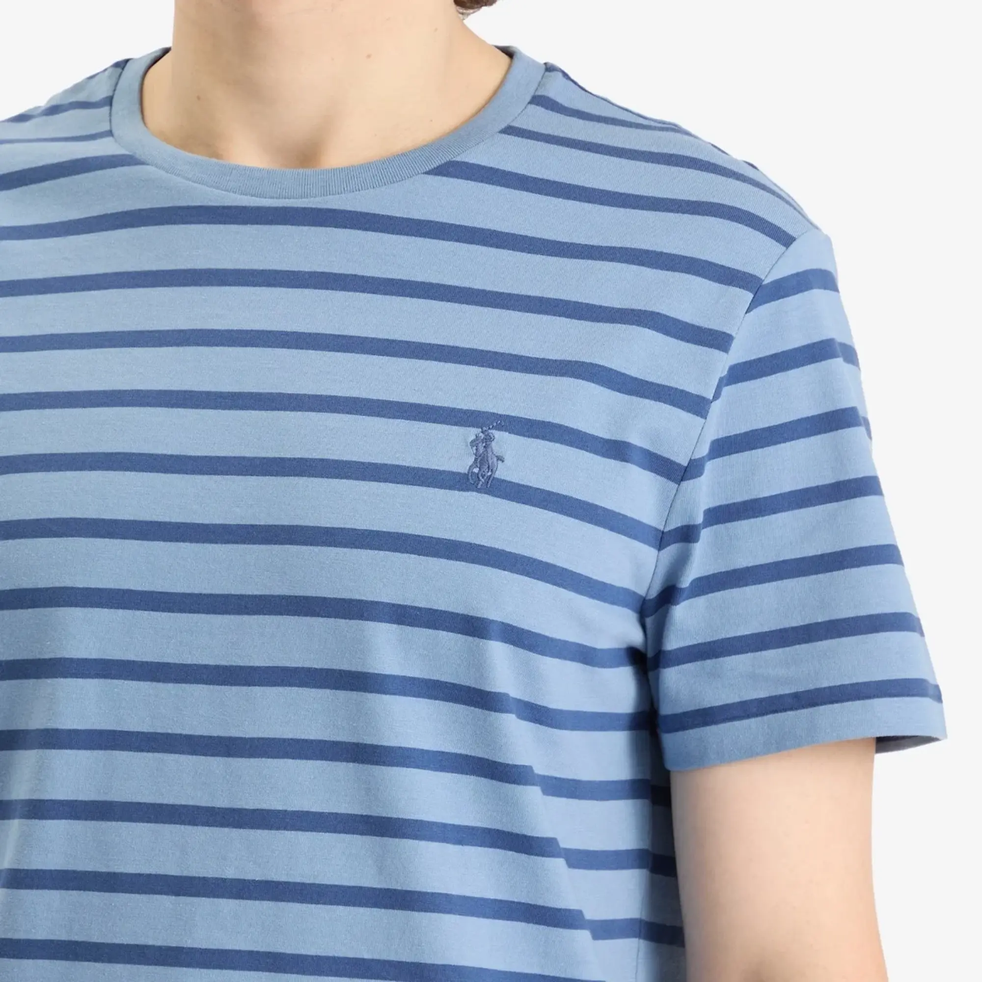 Polo Ralph Lauren Men's Stripe T-Shirt Channel Blue/Old Royal