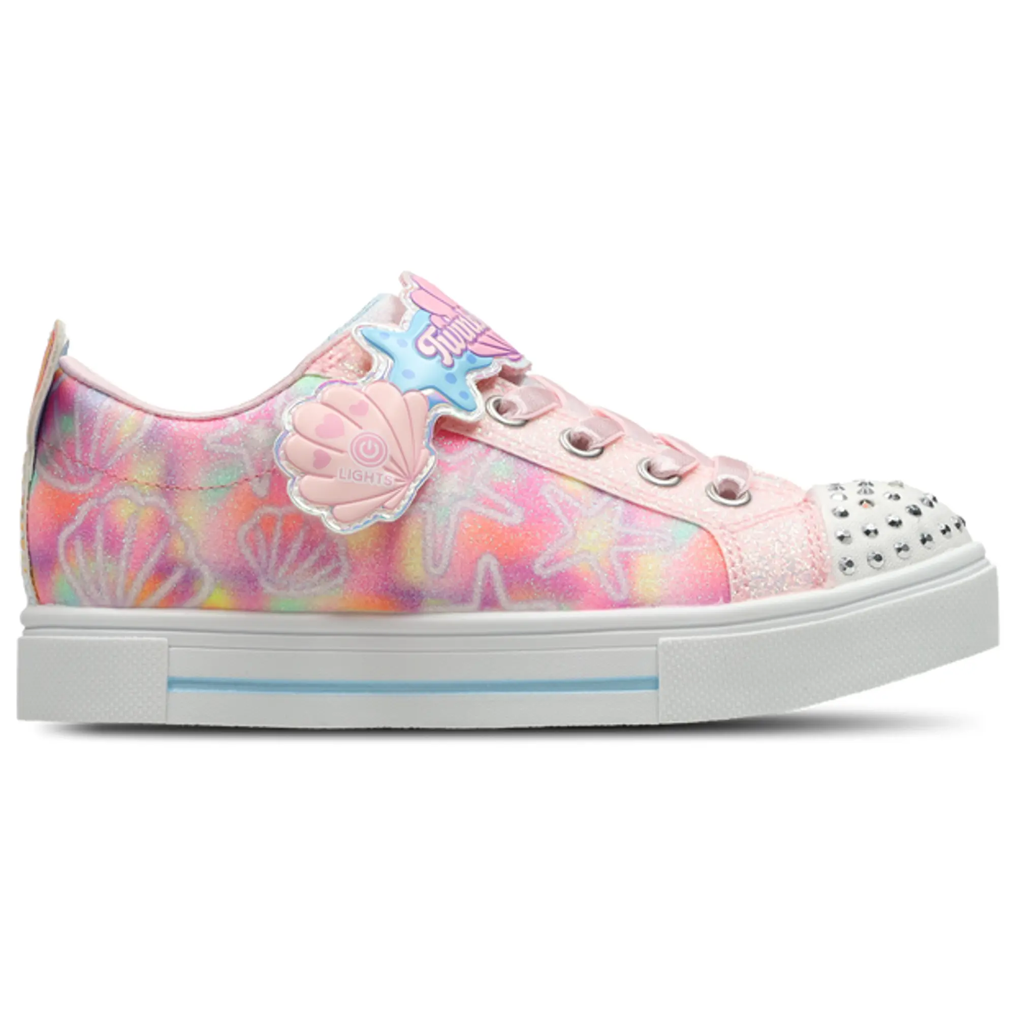 Skechers Girls Twinkle Toes: Twinkle Sparks - Underwater Magic Sneaker in Light Pink