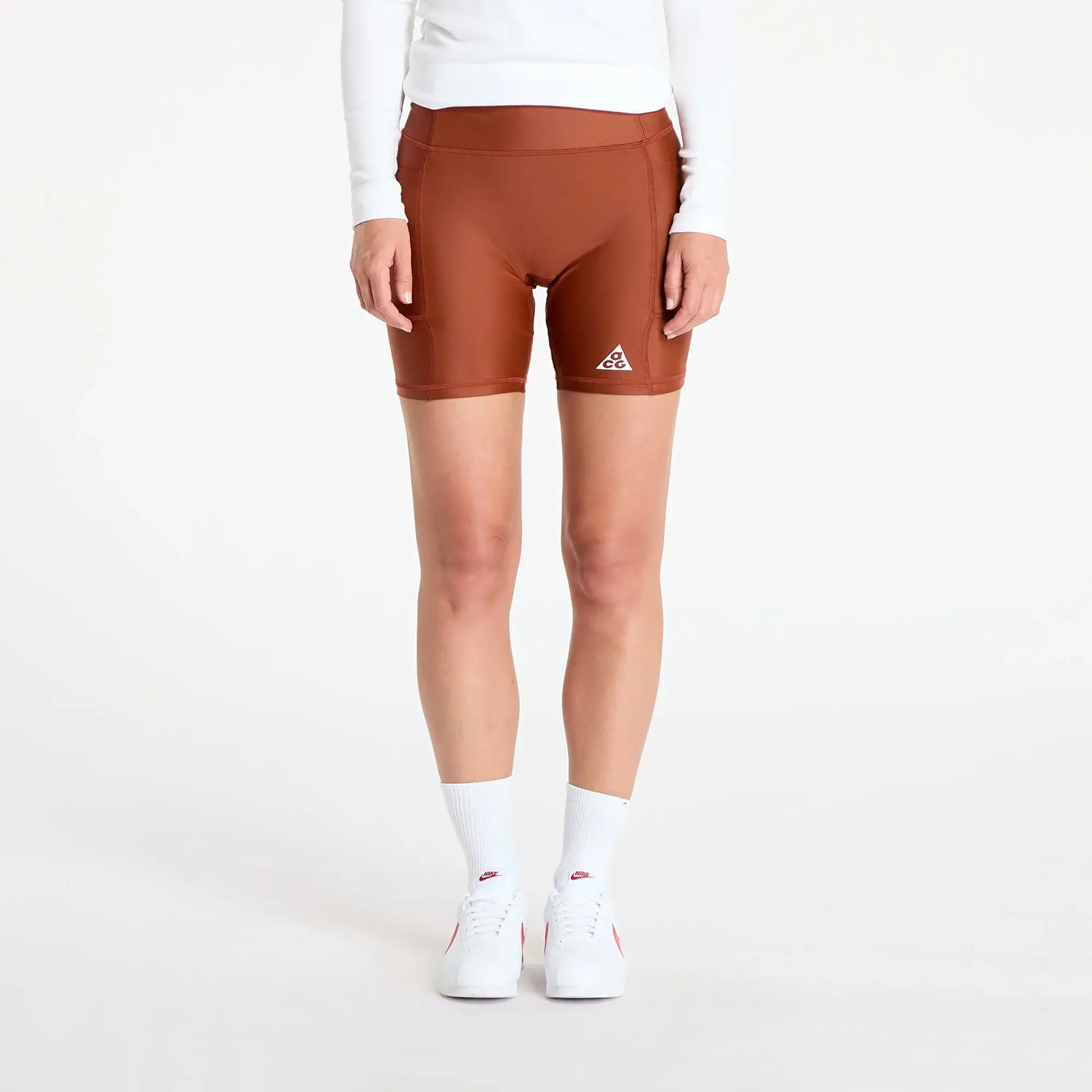 Shorts Nike Acg "Tree Frog" Women's Dri-Fit Adv Mid-Rise 6" Shorts Cinnamon/ Picante Red/ Summit White Xs