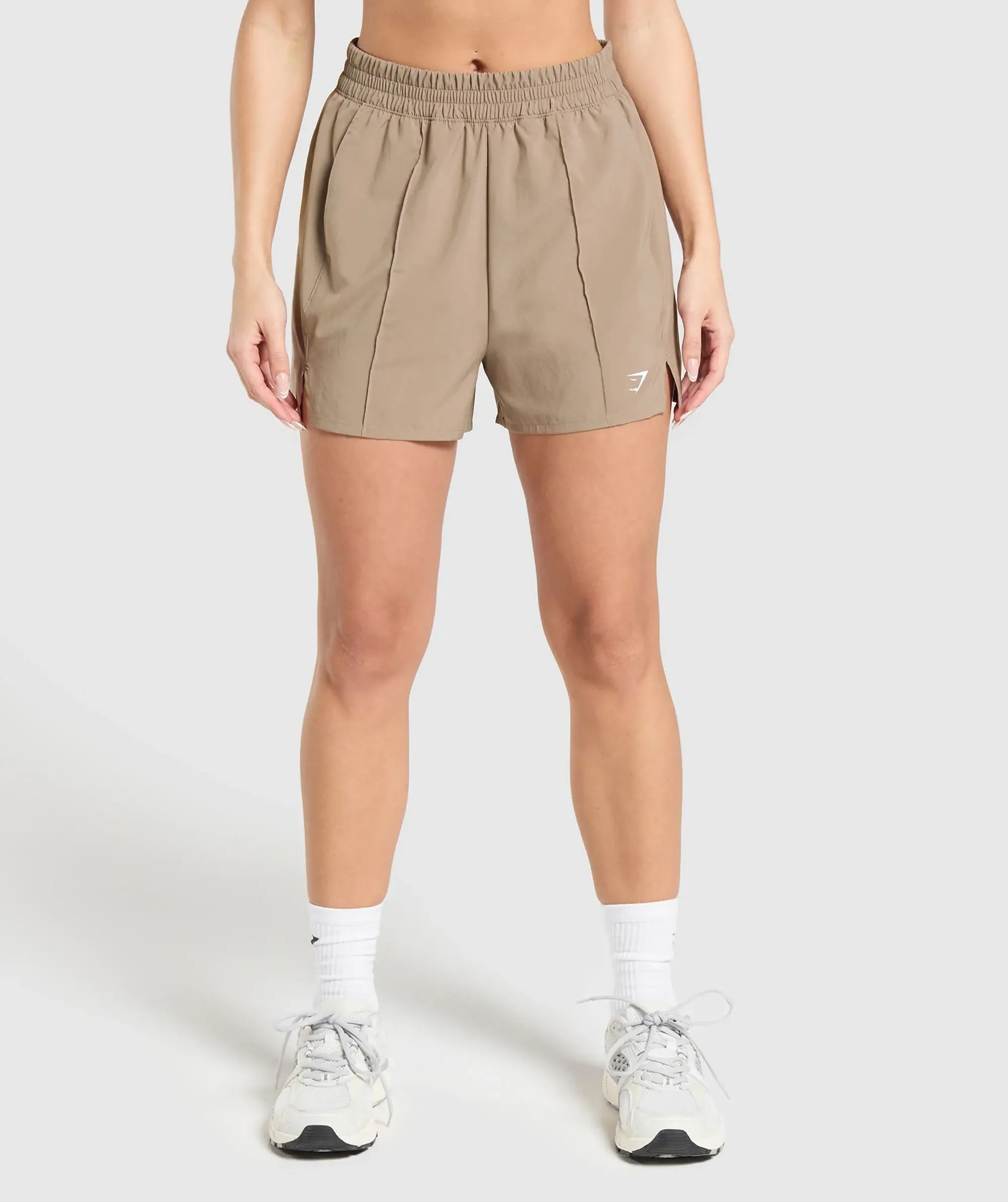  Pintuck Shorts - Lifestyle Brown