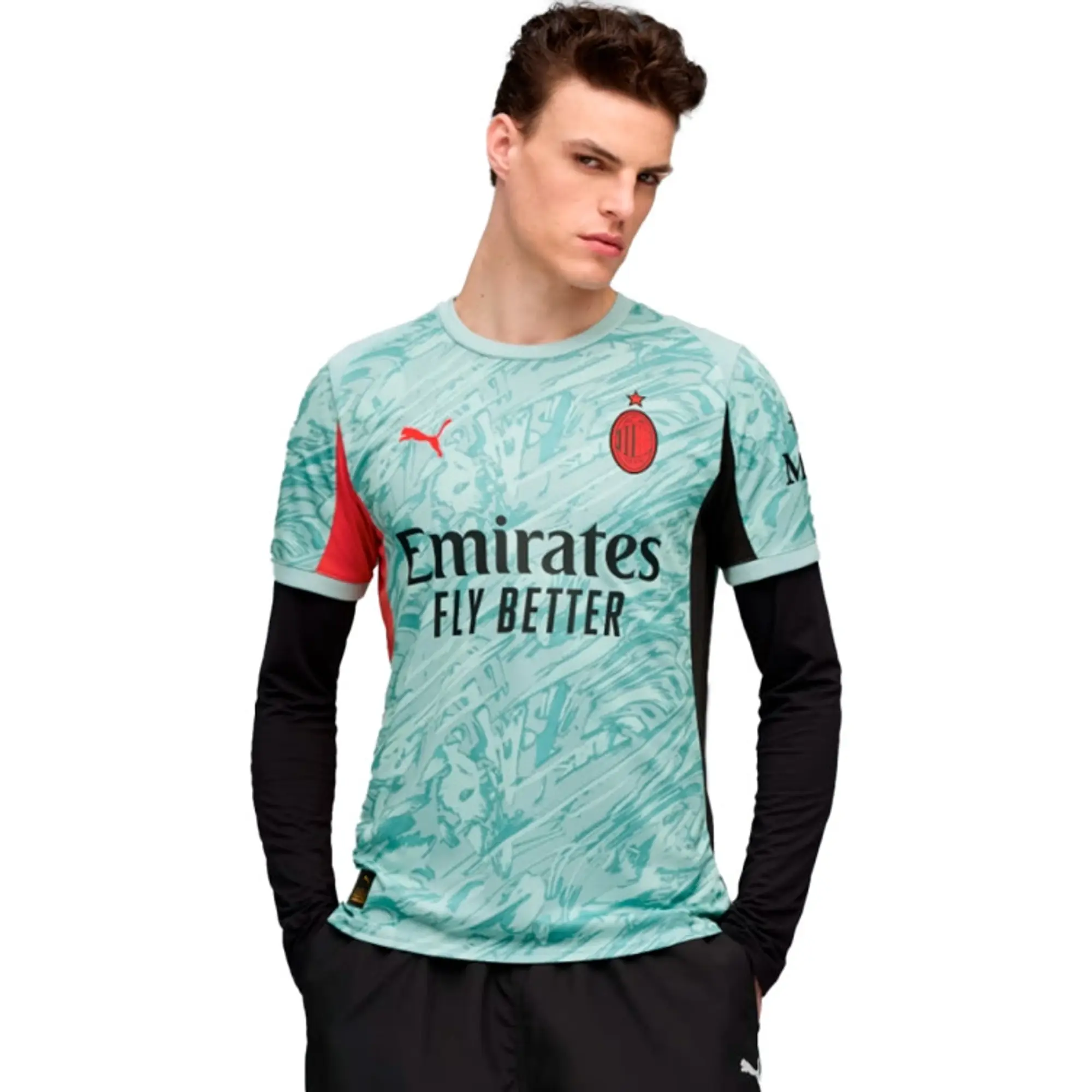 PUMA AC Milan 25/26 Goalkeeper Jersey Men, Modern Mint/For All Time Red