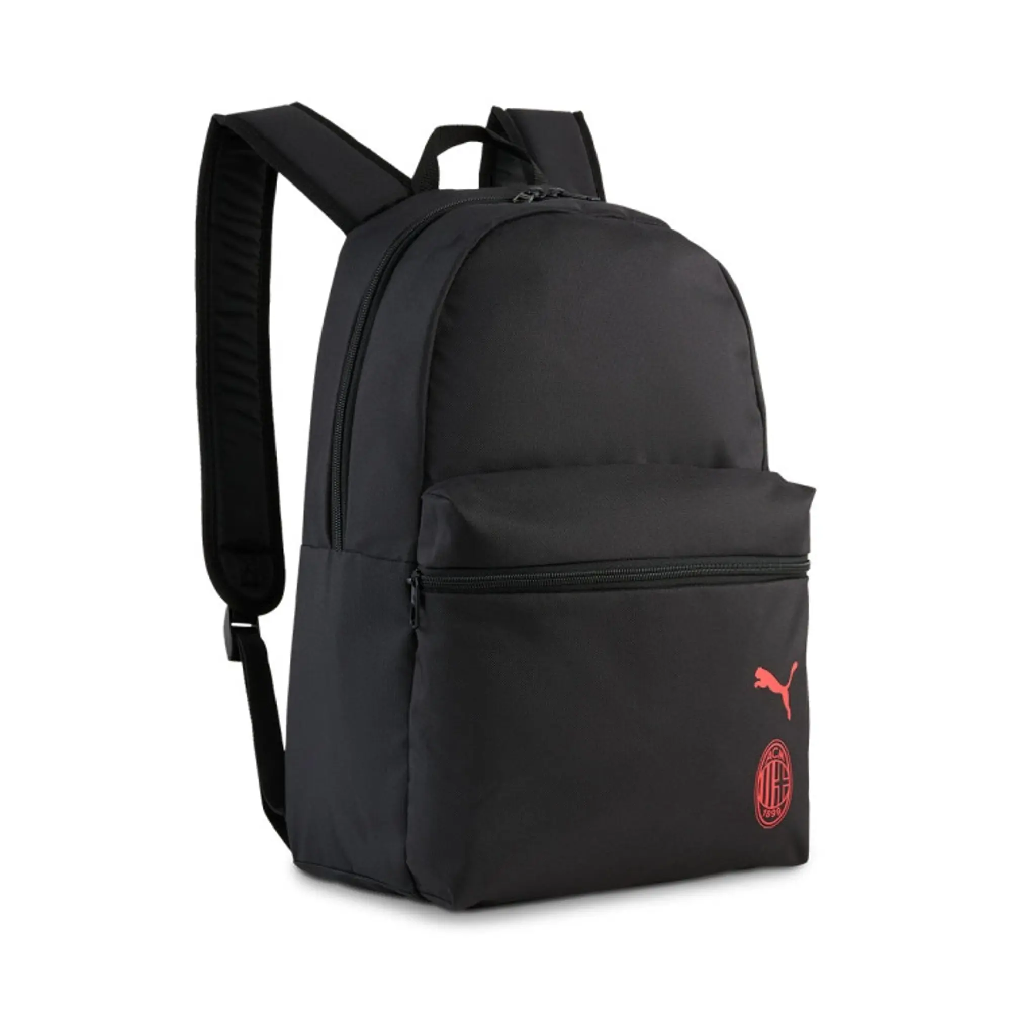 PUMA AC Milan Essentials Backpack (22L), Black/For All Time Red